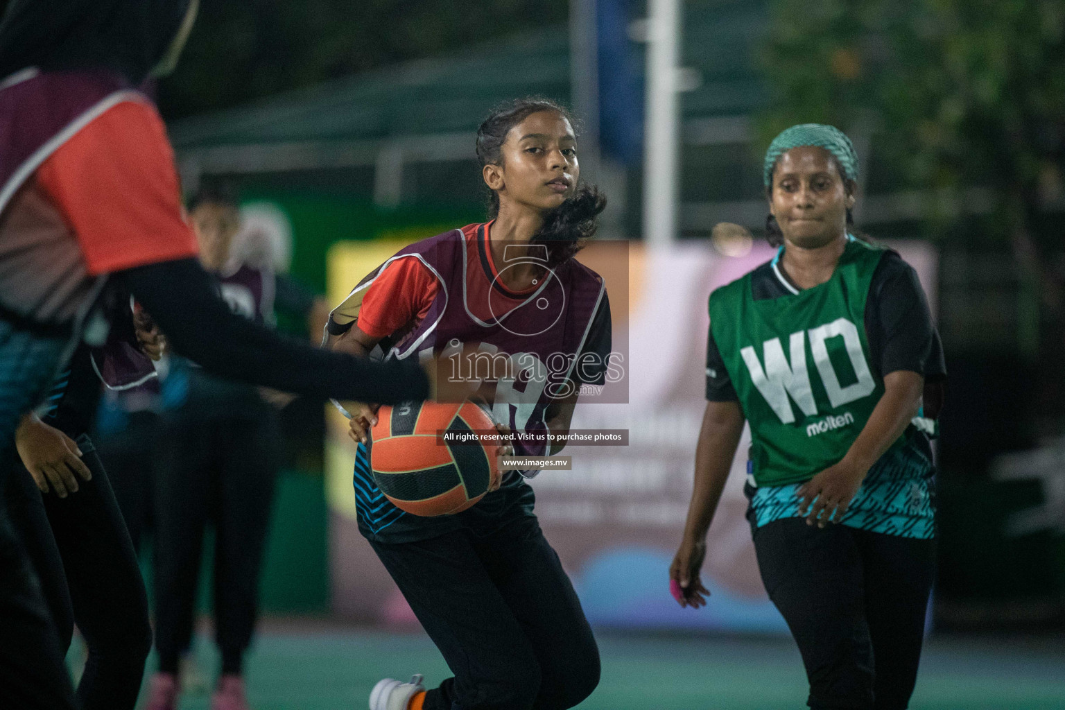 Day 2 of 20th Milo National Netball Tournament 2023, held in Synthetic Netball Court, Male', Maldives on 30th May 2023 Photos: Nausham Waheed/ Images.mv