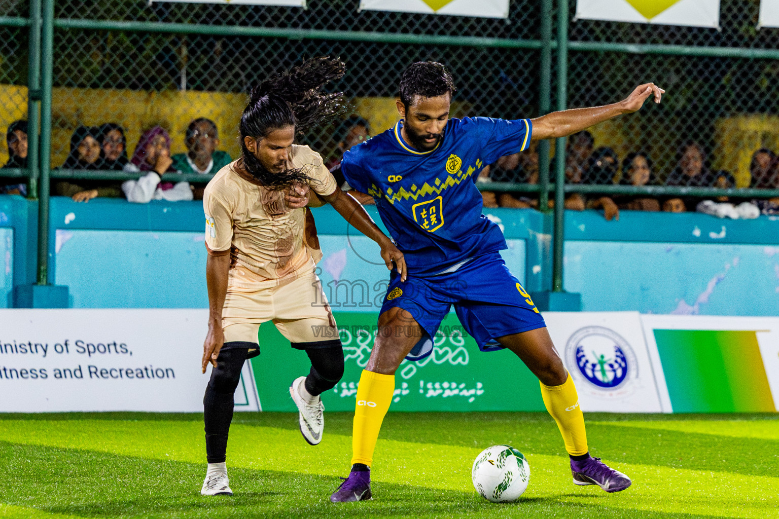 Dee Cee Jay SC vs Fools SC in Semi Finals of Laamehi Dhiggaru Ekuveri Futsal Challenge 2025 was held on Sunday, 27th July 2025, at Dhiggaru Futsal Ground, Dhiggaru, Maldives Photos: Nausham Waheed  / images.mv