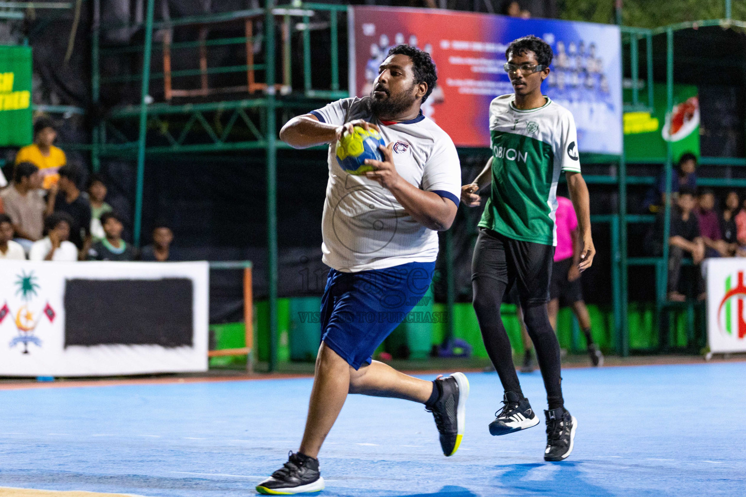 Day 19 of 10th National Handball Tournament 2023, held in Handball ground, Male', Maldives on Tuesday, 19th December 2023 Photos: Nausham Waheed/ Images.mv