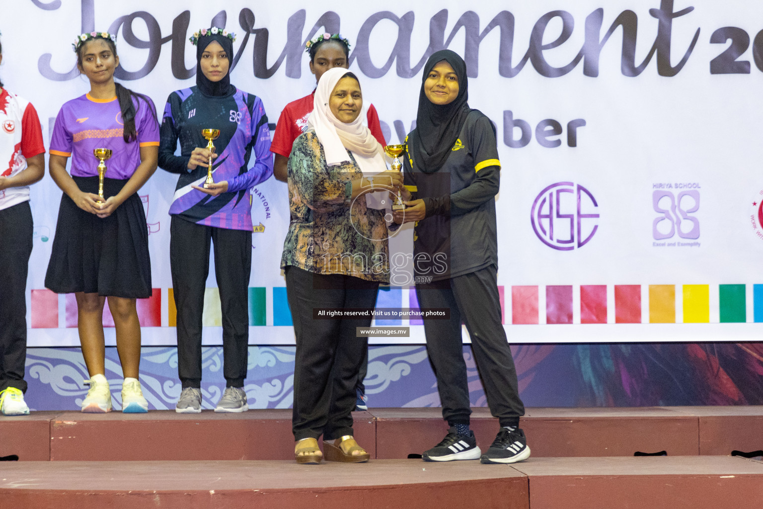 Final of 24th Interschool Netball Tournament 2023 was held in Social Center, Male', Maldives on 7th November 2023. Photos: Nausham Waheed / images.mv