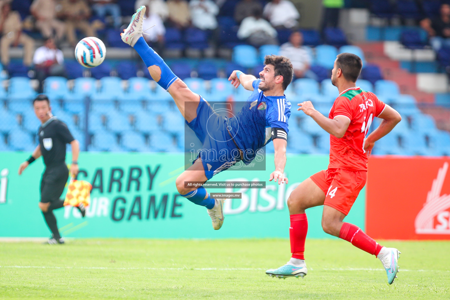 Kuwait vs Bangladesh in the Semi-final of SAFF Championship 2023 held in Sree Kanteerava Stadium, Bengaluru, India, on Saturday, 1st July 2023. Photos: Nausham Waheed, Hassan Simah / images.mv