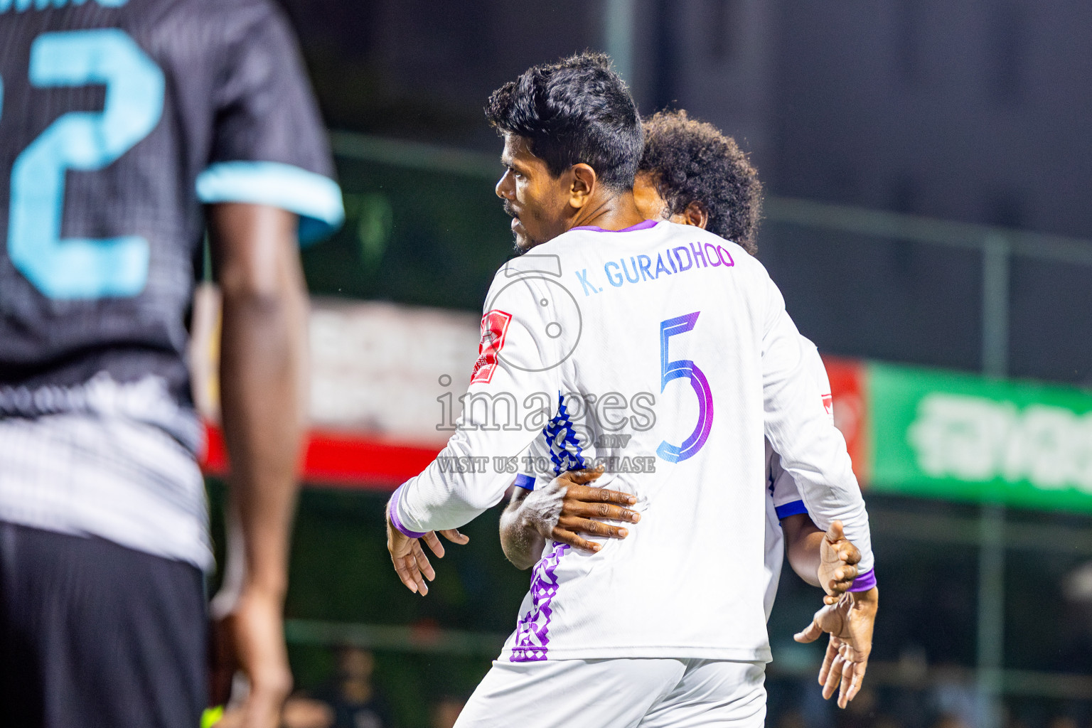 K Guraidhoo vs K Thulusdhoo on Day 18 of Golden Futsal Challenge 2025 was held on Thursday, 23rd January 2025, in Hulhumale', Maldives. Photos: Nausham Waheed / images.mv