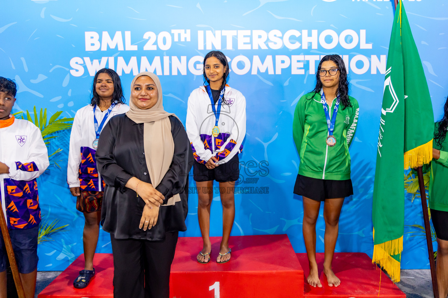 Day 4 of 20th Inter-school Swimming Competition 2024 held in Hulhumale', Maldives on Tuesday, 15th October 2024. Photos: Nausham Waheed / images.mv