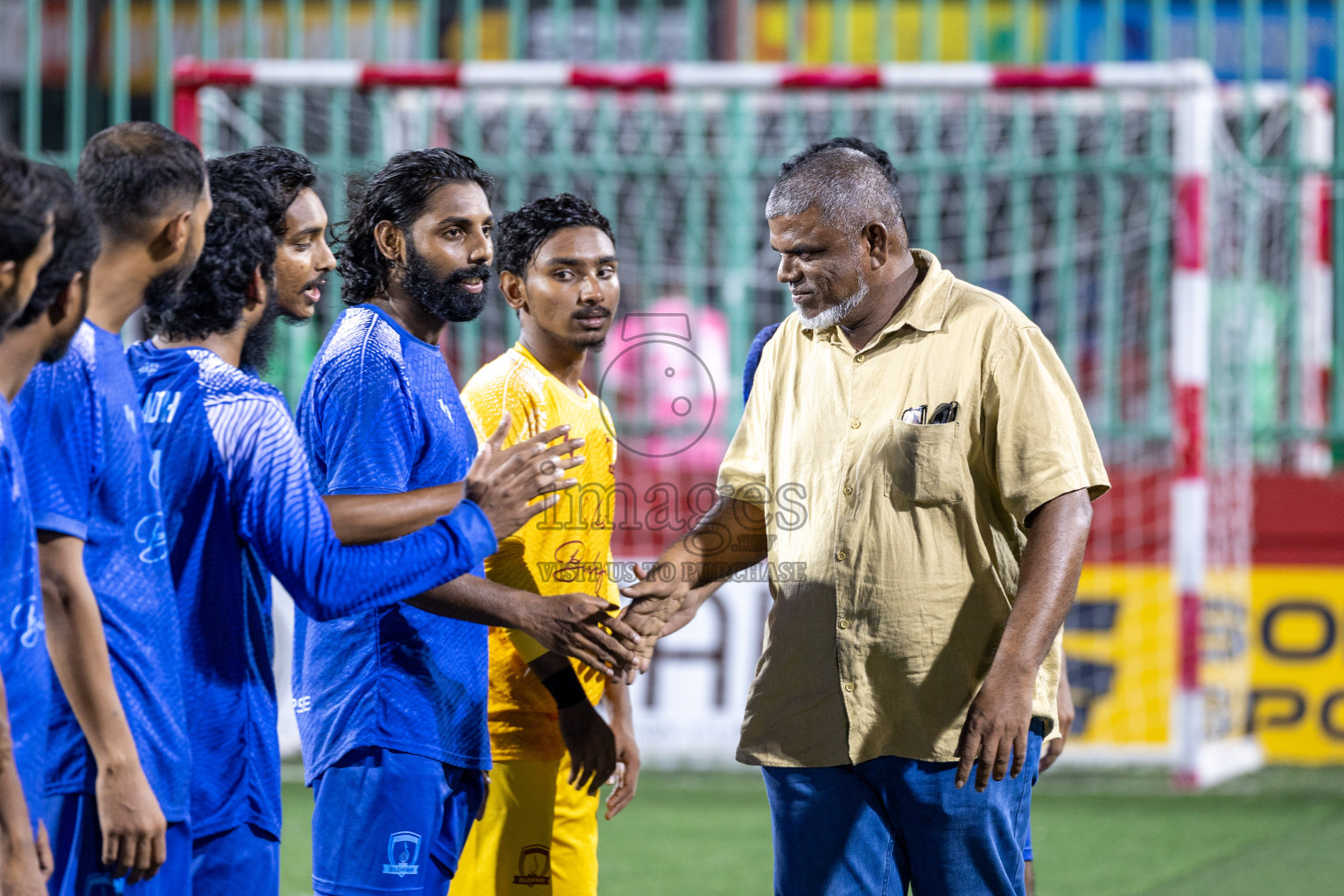 Sh Bilehfehi vs Sh Lhaimagu in Day 11 of Golden Futsal Challenge 2025 was held on Wednesday, 15th January 2025, in Hulhumale', Maldives Photos: Mohamed Mahfooz Moosa / images.mv