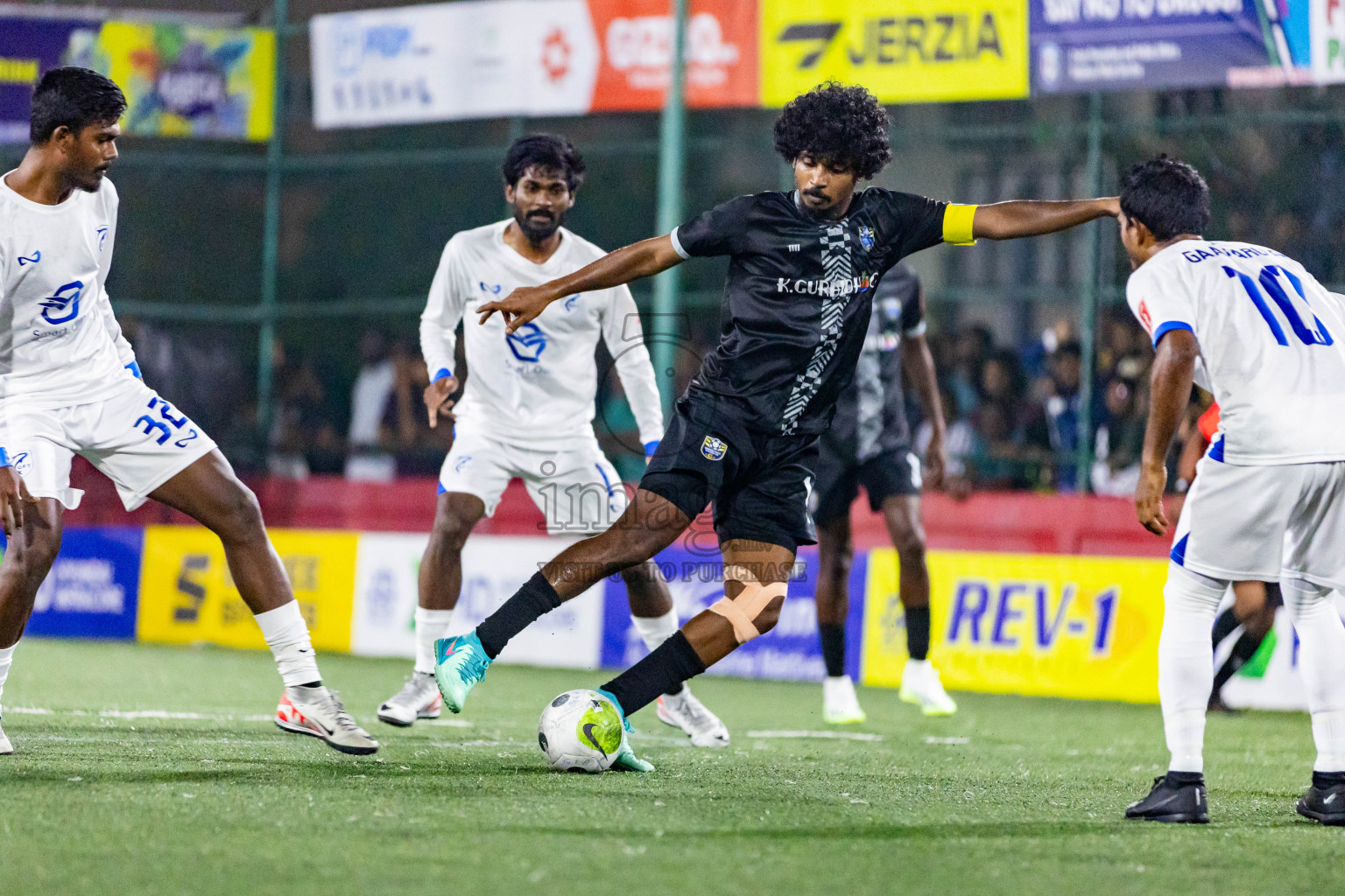 K Gaafaru vs K Guraidhoo in Day 28 of Golden Futsal Challenge 2024 was held on Sunday , 11th February 2024 in Hulhumale', Maldives Photos: Nausham Waheed / images.mv