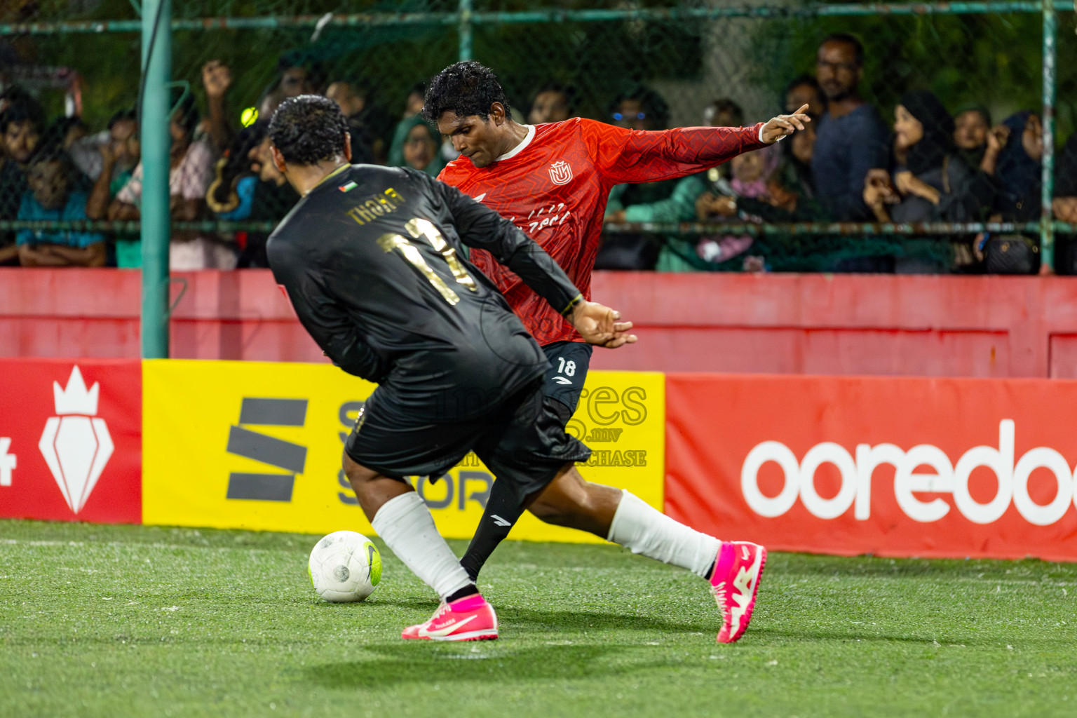 HDh. Nolhivaran VS HA. Utheemu on Day 35 of Golden Futsal Challenge 2024 was held on Tuesday, 20th February 2024, in Hulhumale', Maldives 
Photos: Hassan Simah, / images.mv