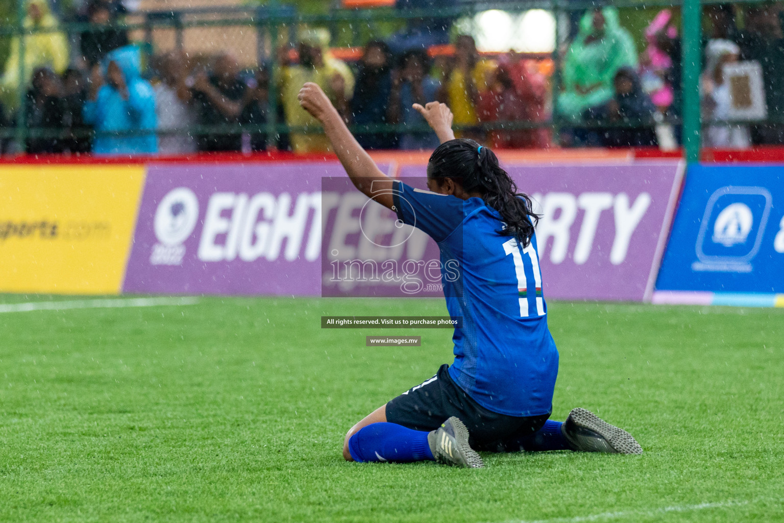 WAMCO vs Team Fenaka in Eighteen Thirty Women's Futsal Fiesta 2022 was held in Hulhumale', Maldives on Friday, 14th October 2022. Photos: Hassan Simah / images.mv