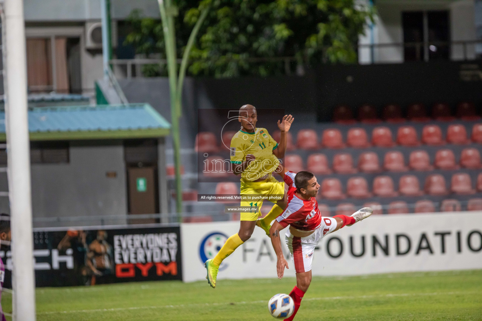 AFC Cup 2021 - Bashundhara Kings vs Maziya SRC in Male', Maldives on 18 August 2021.