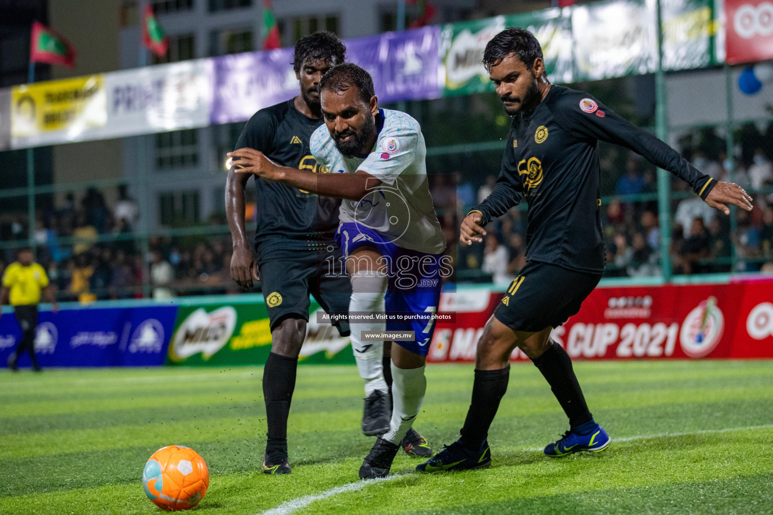 Prison Club vs MACL in the Quarter Finals of Club Maldives 2021 held at Hulhumale;, on 12th December 2021 Photos: Ismail Thoriq / images.mv