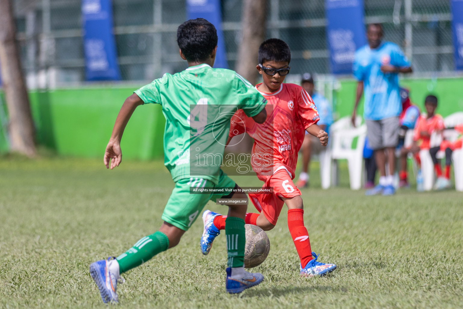 Day 2 of Nestle kids football fiesta, held in Henveyru Football Stadium, Male', Maldives on Thursday, 12th October 2023 Photos: Shuu Abdul Sattar / mages.mv