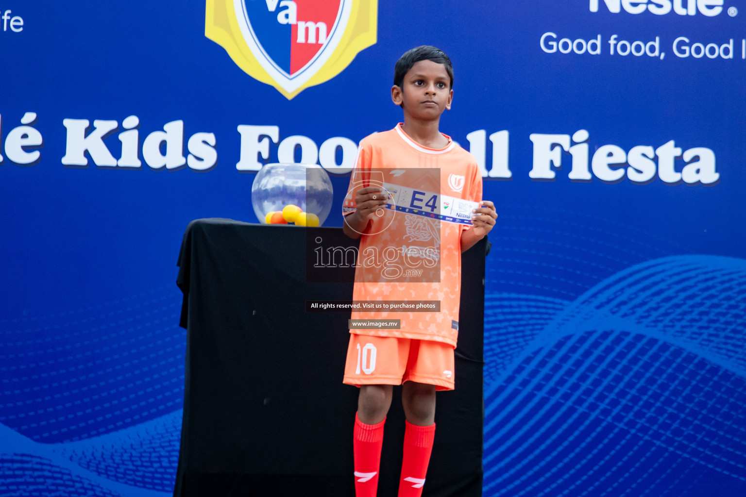 Draw Ceremony of Nestle' Kids Football Fiesta 2023 held in Artificial Beach, Male', Maldives on Saturday, 7th October 2023