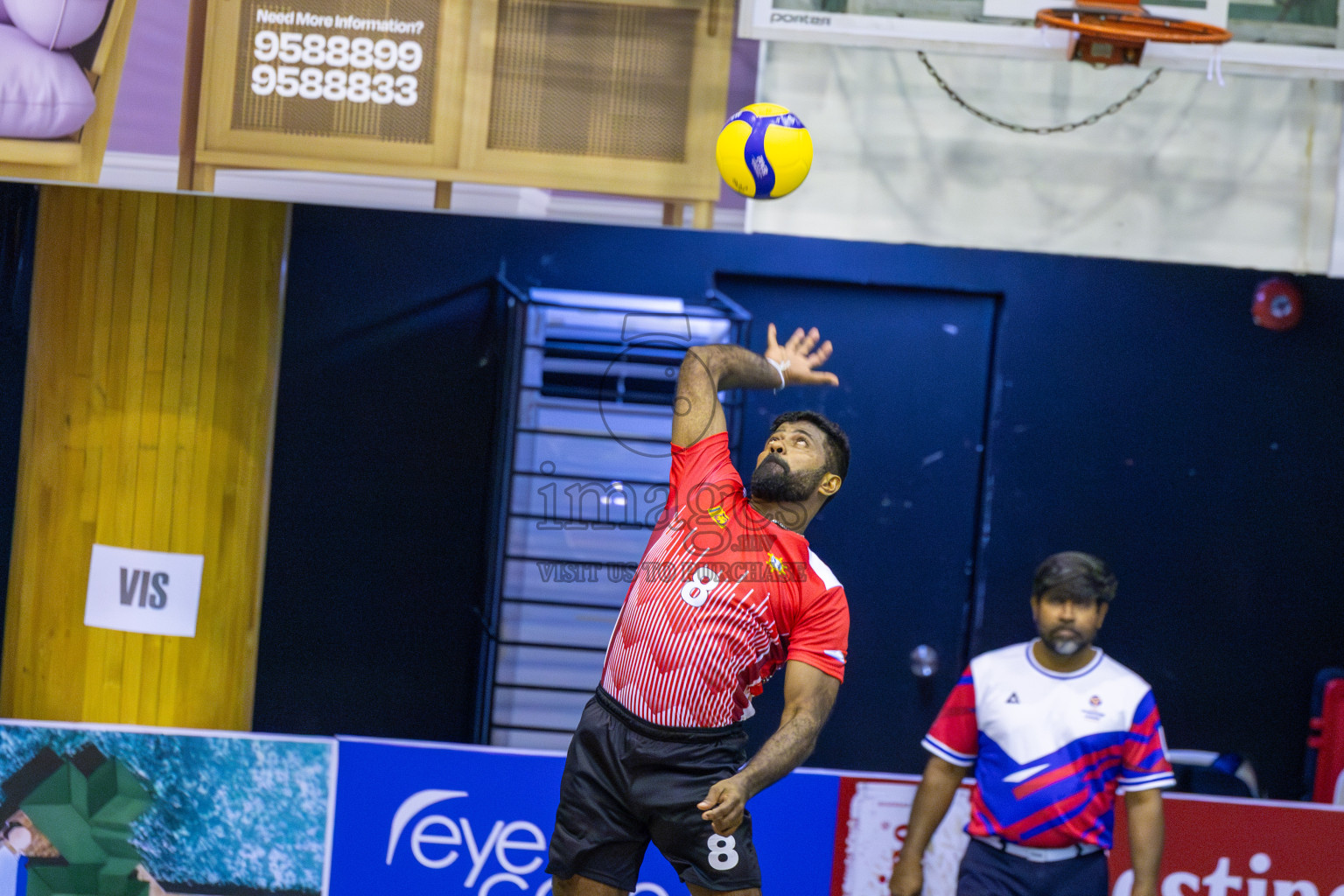 Zhaiyk VC vs Sri Lanka Ports Authority in Day 1 of CAVA Champions League 2025 held in Male', Maldives on Thursday, 17th July 2025 at Social Center Indoor Hall 
Photos By: Ismail Thoriq / images.mv