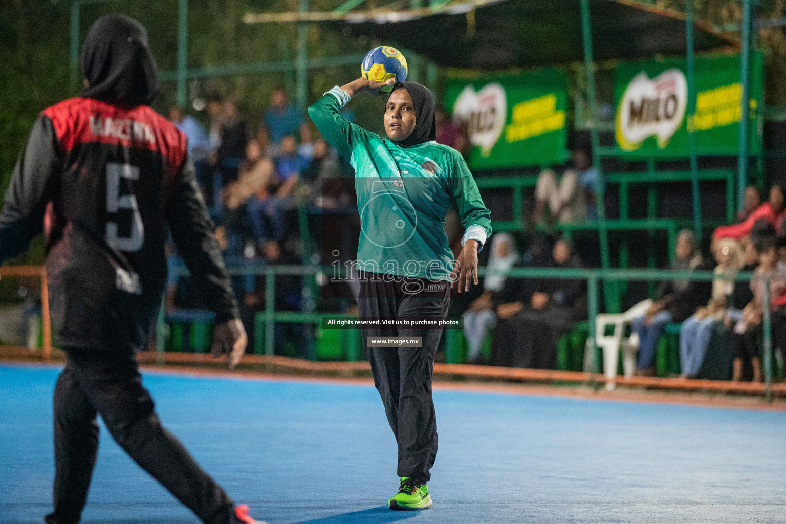 Day 9 of 6th MILO Handball Maldives Championship 2023, held in Handball ground, Male', Maldives on 28th May 2023 Photos: Nausham Waheed/ Images.mv