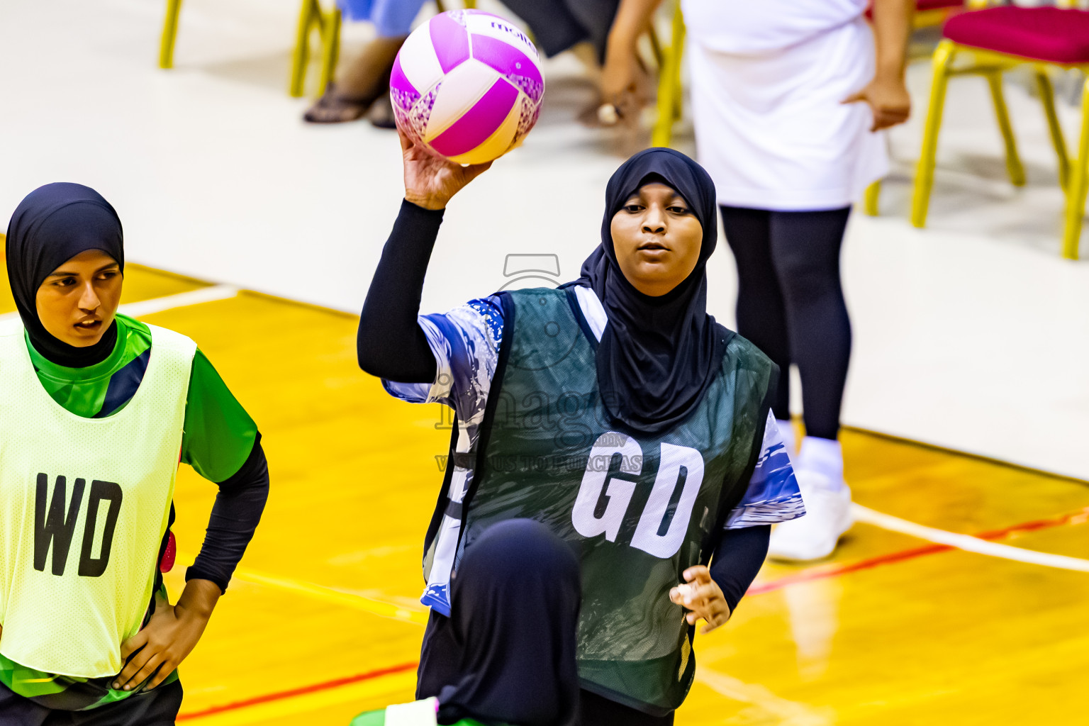 C Green Streets vs SC Skylark in Day 2 of 24th Milo Netball Association Championship held in Social Center at Male', Maldives on Tuesday, 2nd September 2025. Photos: Nausham Waheed / images.mv