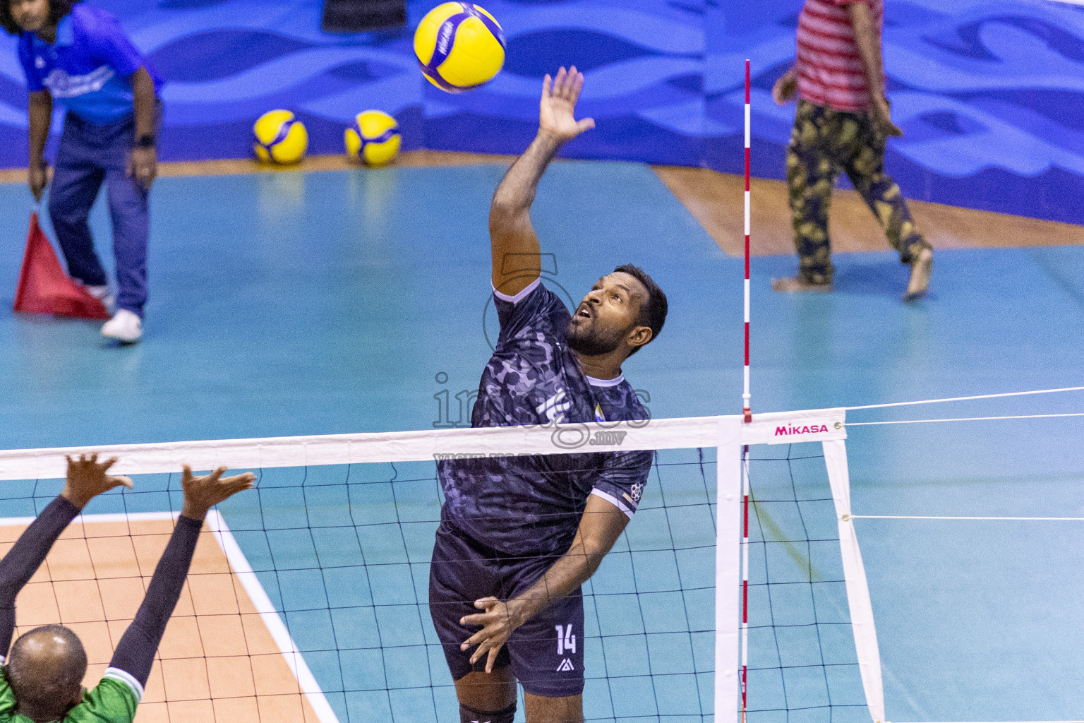 Final of Men's Division of Volleyball Association Cup 2023 held in Male', Maldives on Wednesday, 10th January 2024 at Social Center Indoor Hall Photos By: Nausham Waheed /images.mv