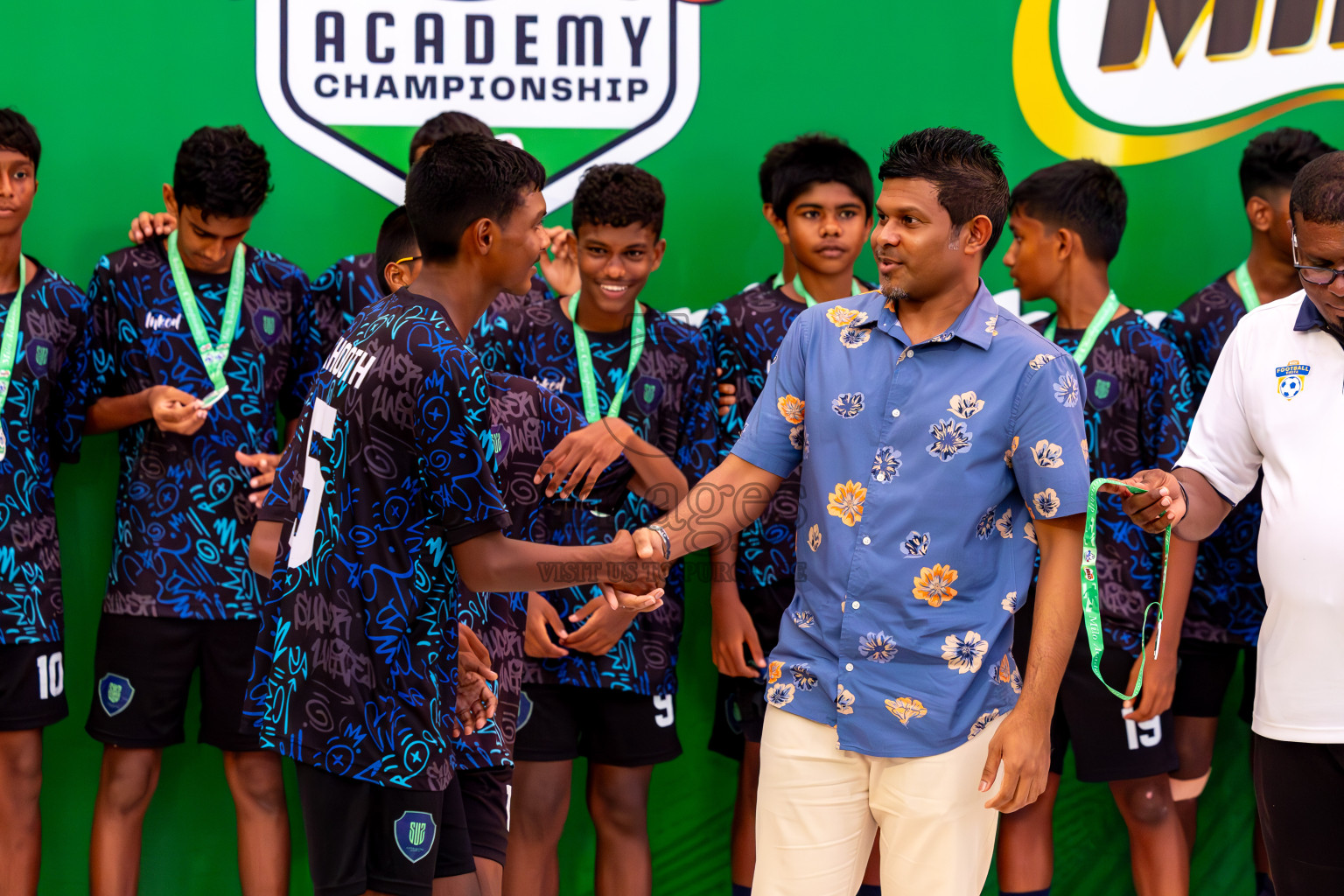 Day 4 of MILO Academy Championship 2024 (U-14) was held in Henveyru Stadium, Male', Maldives on Sunday, 3rd November 2024. Photos: Ismail Thoriq / Images.mv