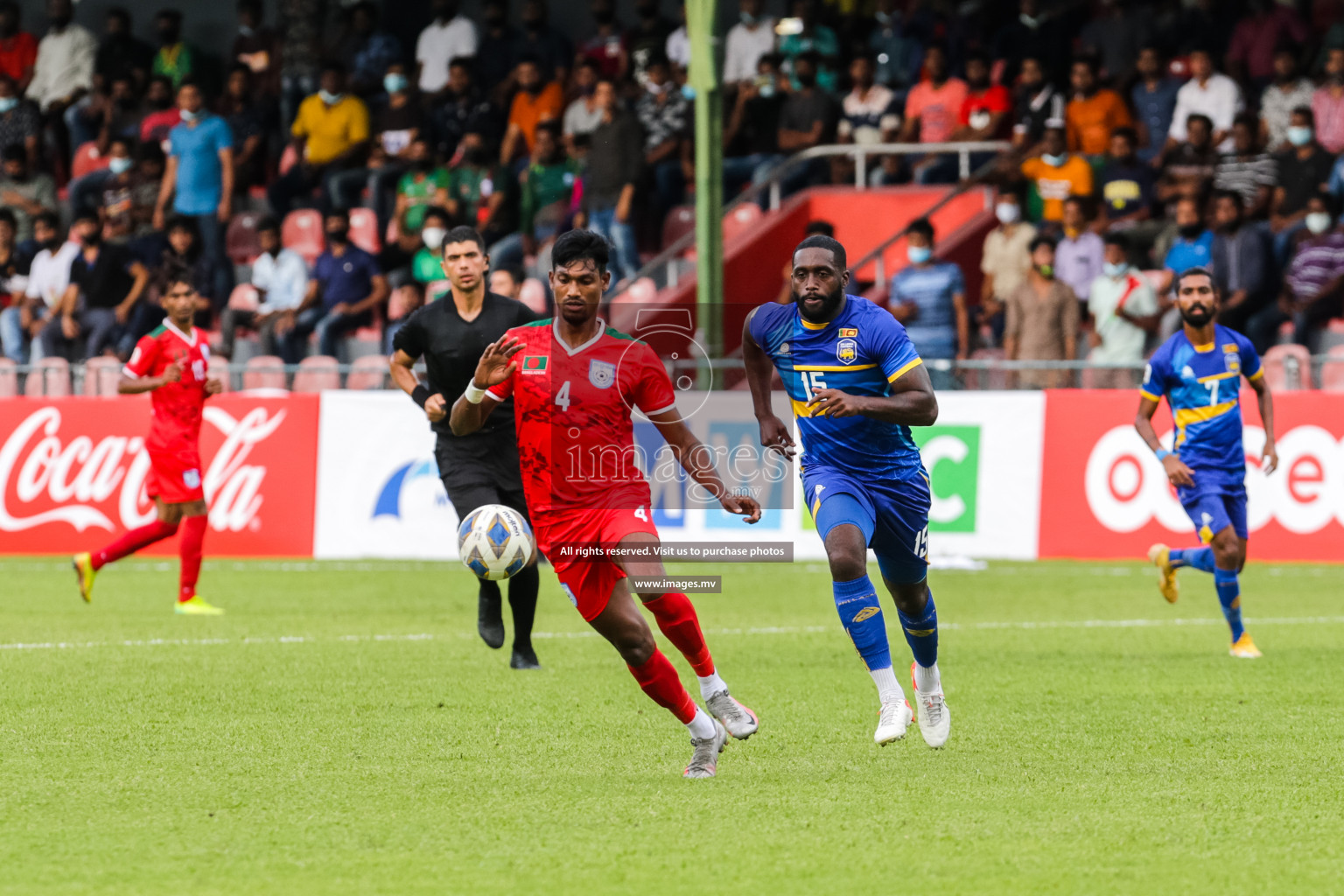 Bangladesh vs Sri Lanka in SAFF Championship 2021 held on 1st October 2021 in Galolhu National Stadium, Male', Maldives