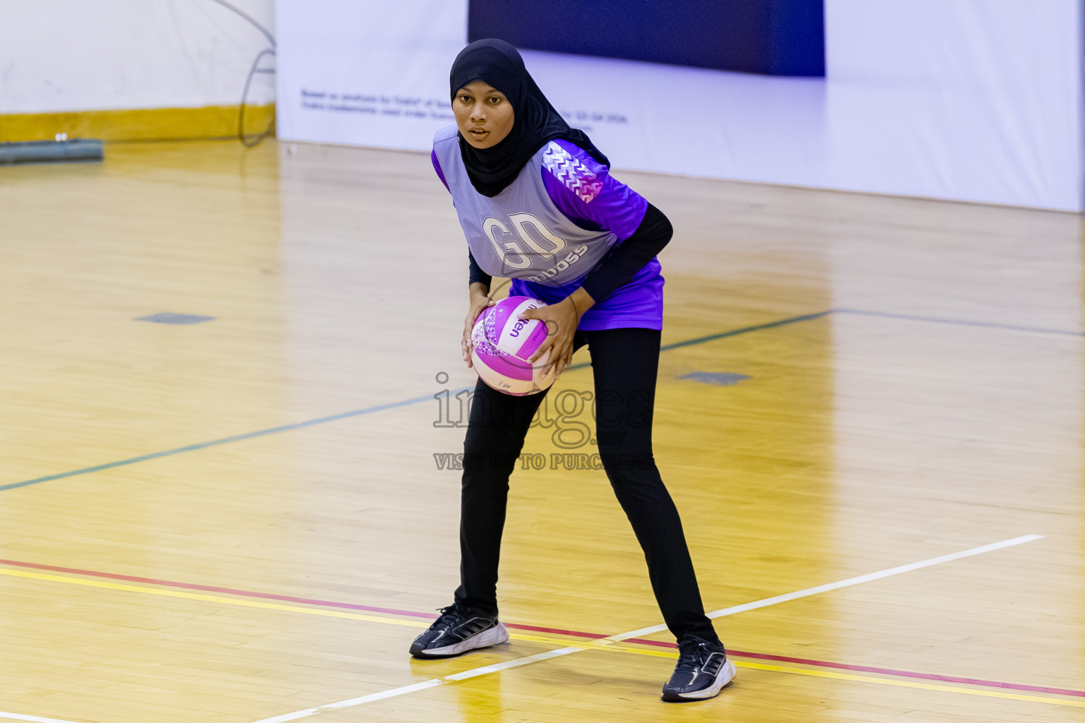 Invicto SC vs Xenith SC A in Day 3 of 24th Milo Netball Association Championship held in Social Center at Male', Maldives on Wednesday, 3rd September 2025. Photos: Mohamed MahfoozMoosa / images.mv