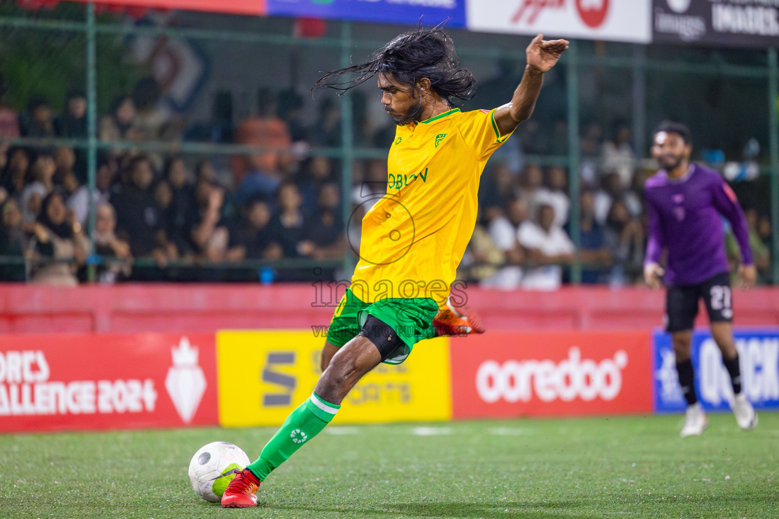 GDh Vaadhoo vs GA Kanduhulhudhoo on Day 33 of Golden Futsal Challenge 2024, held on Sunday, 18th February 2024, in Hulhumale', Maldives Photos: Mohamed Mahfooz Moosa / images.mv