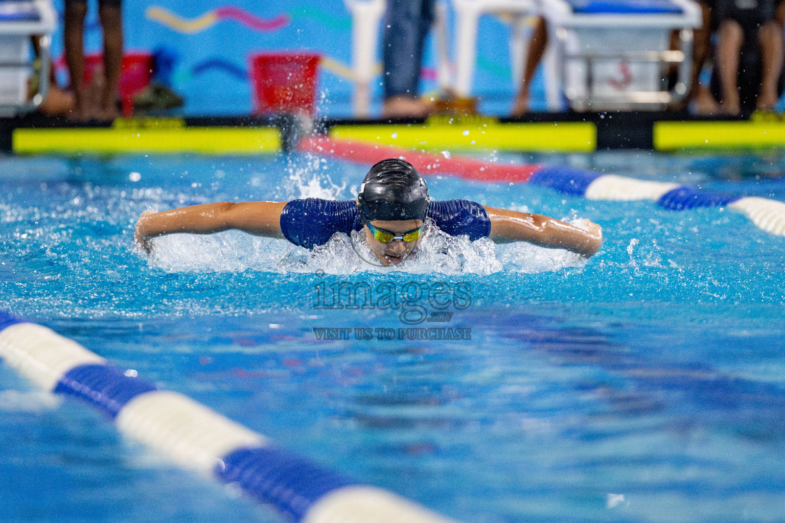 Day 4 of National Swimming Competition 2024 held in Hulhumale', Maldives on Monday, 16th December 2024. 
Photos: Hassan Simah / images.mv