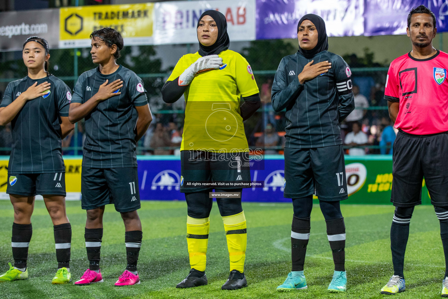 Club WAMCO vs DSC in the Semi Finals of 18/30 Women's Futsal Fiesta 2021 held in Hulhumale, Maldives on 14th December 2021. Photos: Ismail Thoriq / images.mv