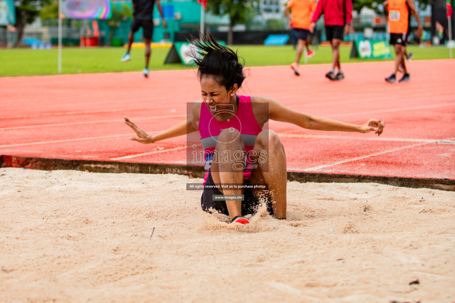 Day 2 of National Athletics Championship 2023 was held in Ekuveni Track at Male', Maldives on Friday, 24th November 2023. Photos: Hassan Simah / images.mv