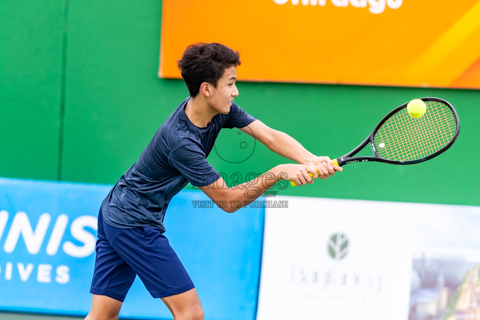 Day 7 of ATF Maldives Junior Open Tennis was held in Male' Tennis Court, Male', Maldives on Wednesday, 18th December 2024. Photos: Nausham Waheed/ images.mv
