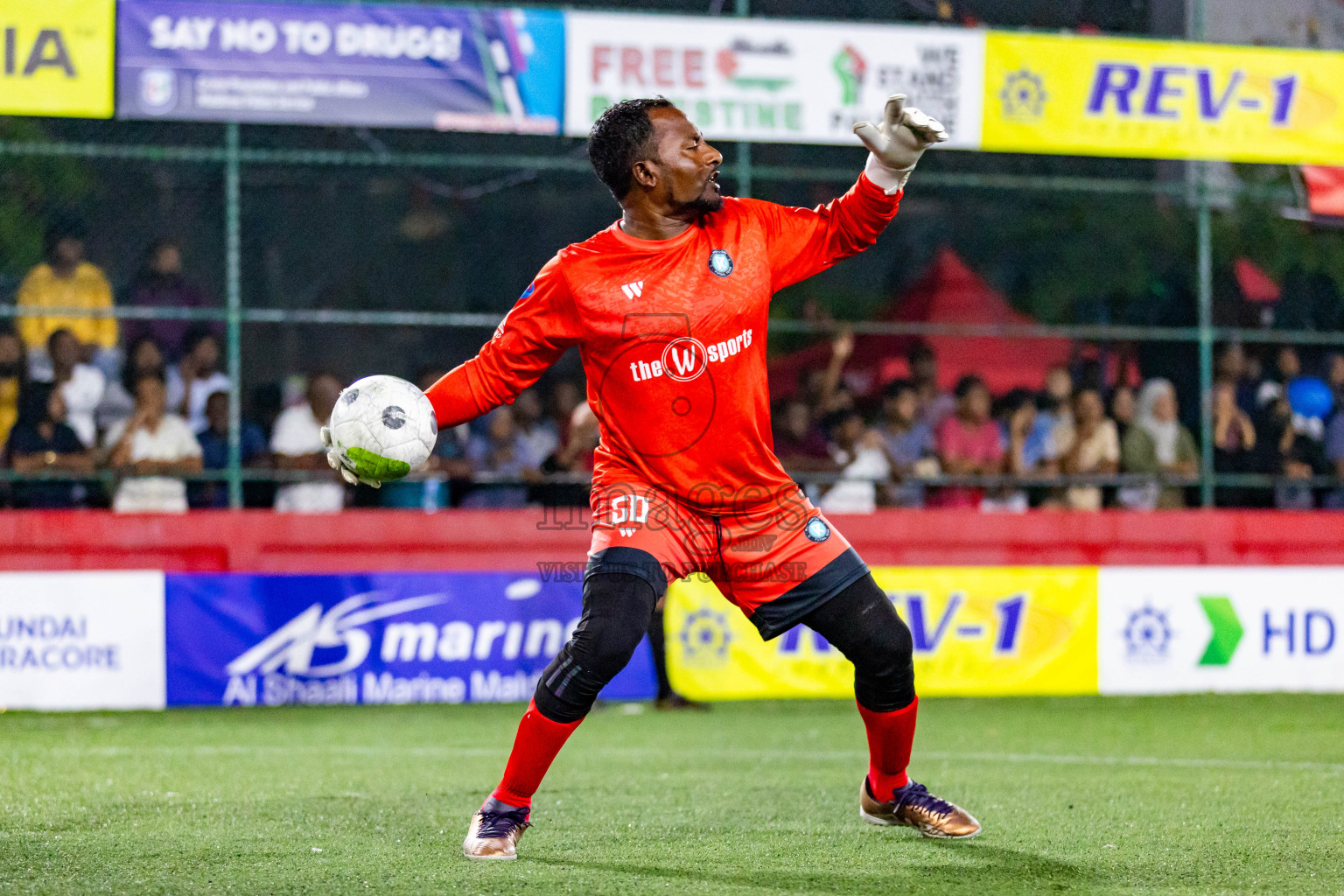 M Mulah vs M Kolhufushi in Day 28 of Golden Futsal Challenge 2024 was held on Sunday , 11th February 2024 in Hulhumale', Maldives Photos: Nausham Waheed / images.mv