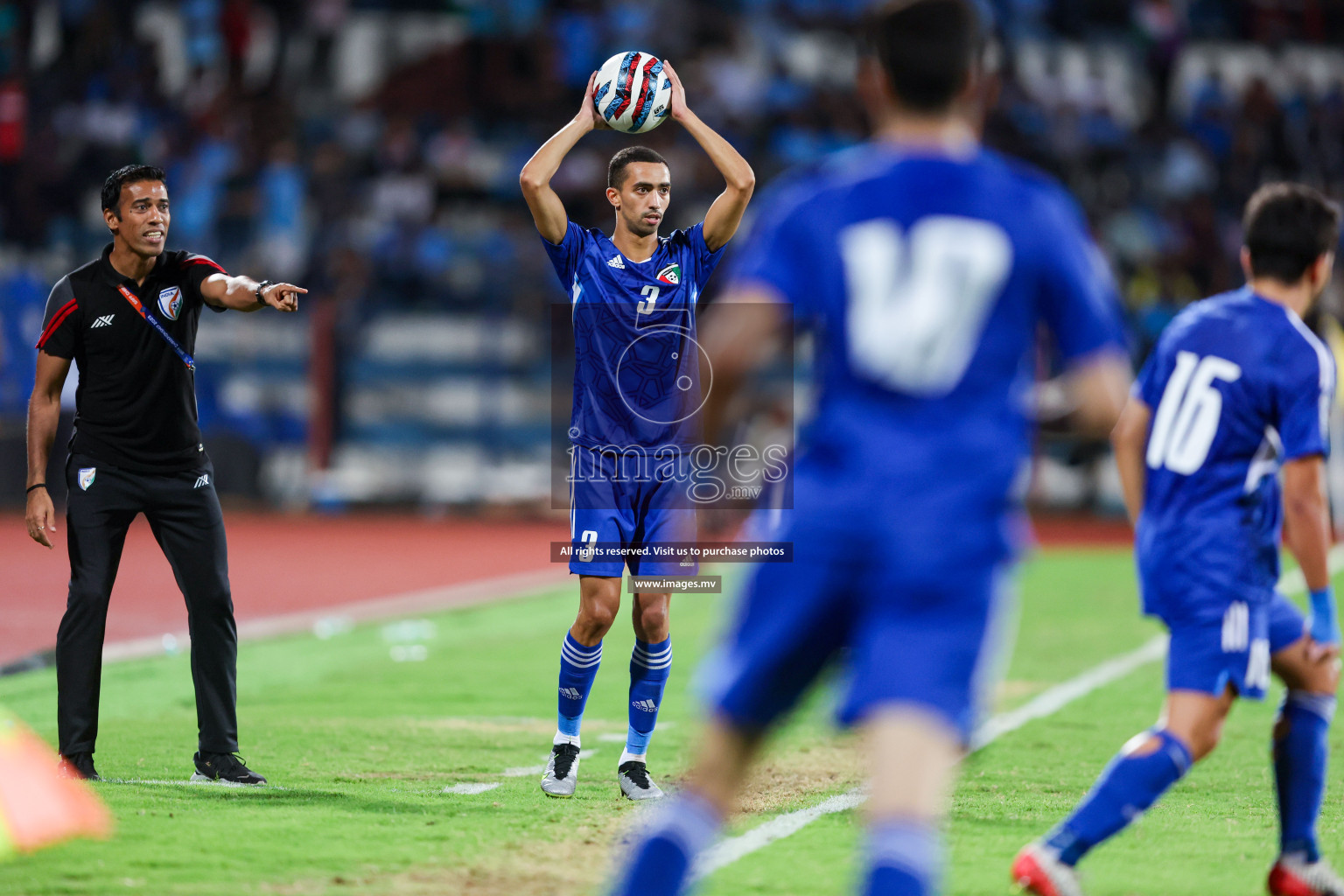 Kuwait vs India in the Final of SAFF Championship 2023 held in Sree Kanteerava Stadium, Bengaluru, India, on Tuesday, 4th July 2023. Photos: Nausham Waheed / images.mv