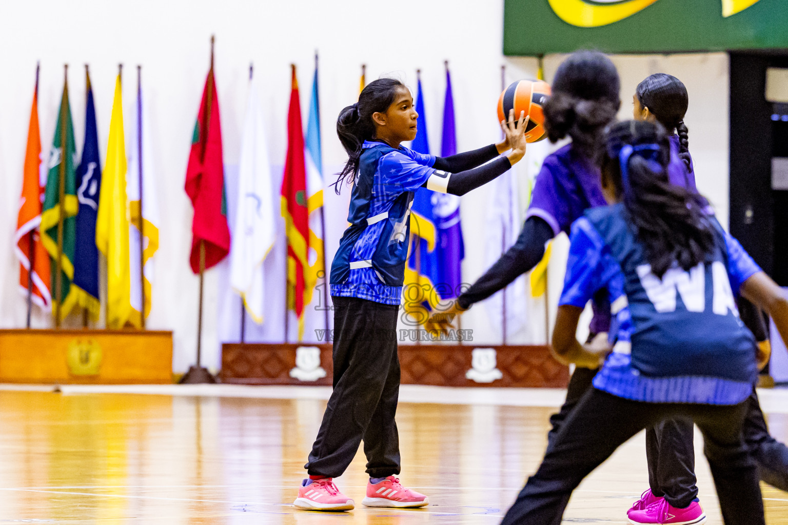 Day 7 of 25th Inter-School Netball Tournament was held in Social Center at Male', Maldives on Saturday, 17th August 2024. Photos: Nausham Waheed / images.mv