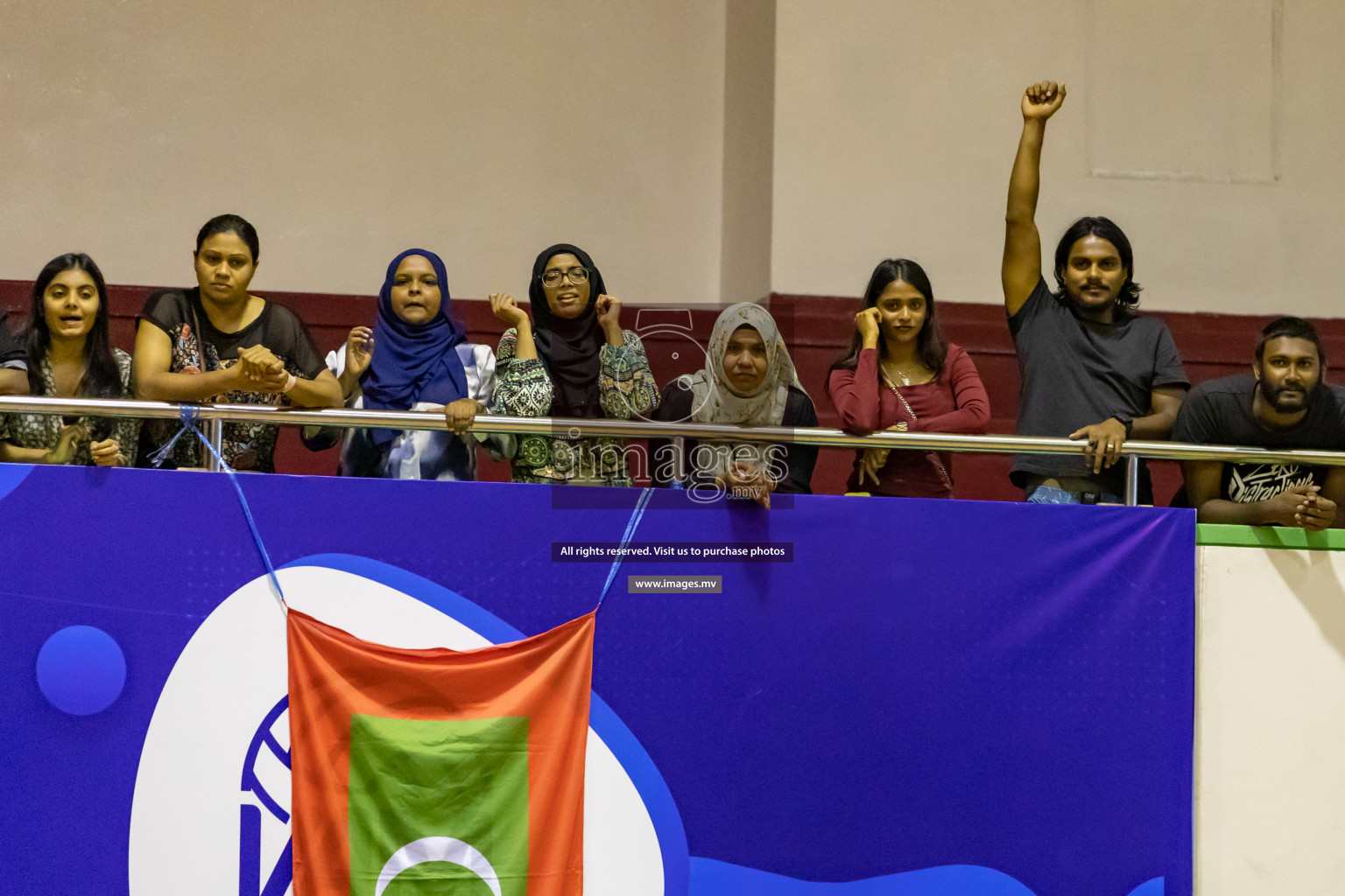 Lorenzo Sports Club vs Vyansa in the Milo National Netball Tournament 2022 on 18 July 2022, held in Social Center, Male', Maldives. Photographer: Shuu, Hassan Simah / Images.mv