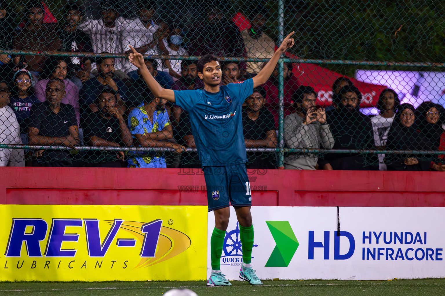 K Gulhi VS K Guraidhoo in Day 25 of Golden Futsal Challenge 2024 was held on Thursday , 8th February 2024 in Hulhumale', Maldives
Photos: Ismail Thoriq / images.mv