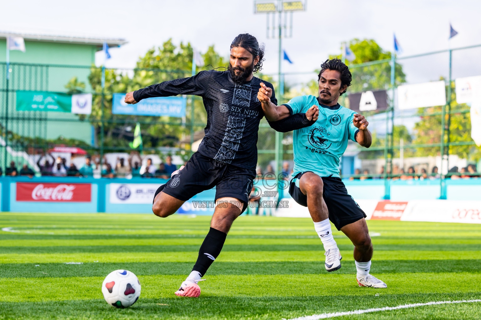 Dee Cee Jay SC vs Naalaafushi YC in Day 3 of Laamehi Dhiggaru Ekuveri Futsal Challenge 2024 was held on Sunday, 28th July 2024, at Dhiggaru Futsal Ground, Dhiggaru, Maldives Photos: Nausham Waheed / images.mv