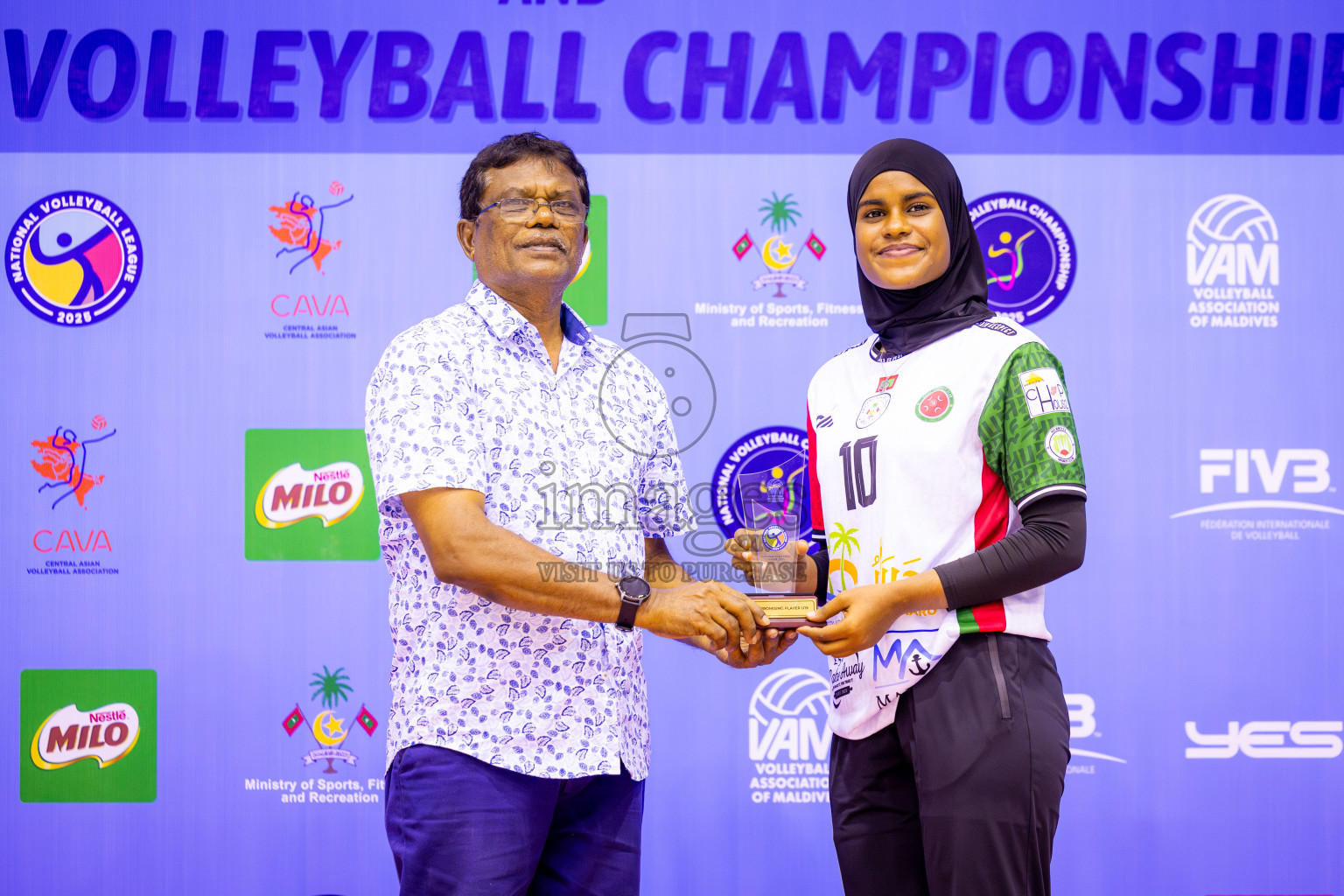 Police Club vs Club Wamco in the Final of Women's Division of National Volleyball League 2025 held in Male', Maldives on Sunday, 27th April 2025 at Social Center Indoor Hall Photos By: Nausham Waheed / images.mv
