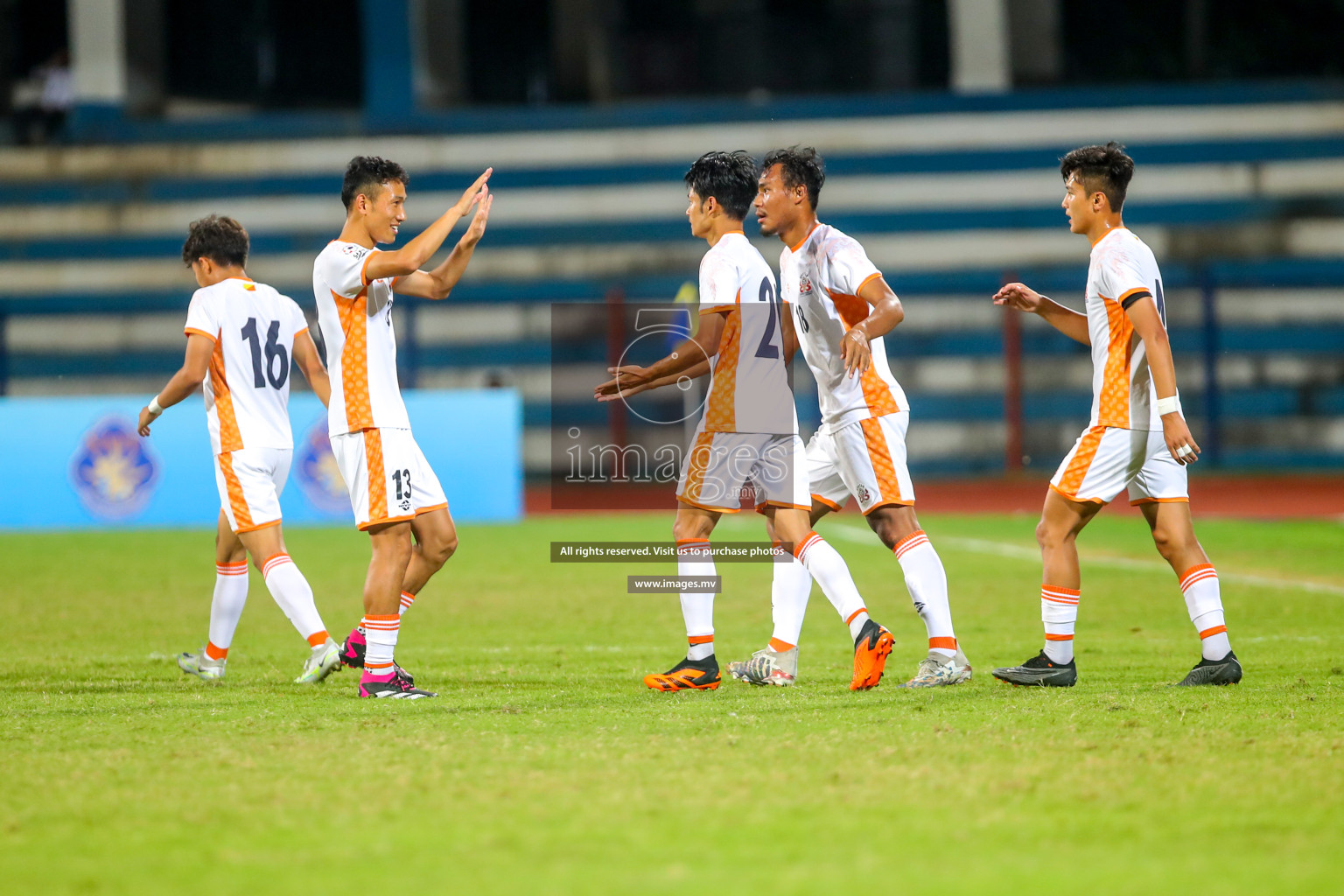 Bhutan vs Bangladesh in SAFF Championship 2023 held in Sree Kanteerava Stadium, Bengaluru, India, on Wednesday, 28th June 2023. Photos: Nausham Waheed, Hassan Simah / images.mv