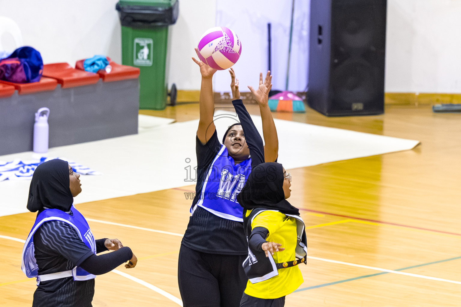 S.C. Shining Star vs KYRC in the Semi-finals of 24th Milo Netball Association Championship was held in Social Center at Male', Maldives on Wednesday, 10th September 2025. Photos: Mohamed Mahfooz Moosa / images.mv