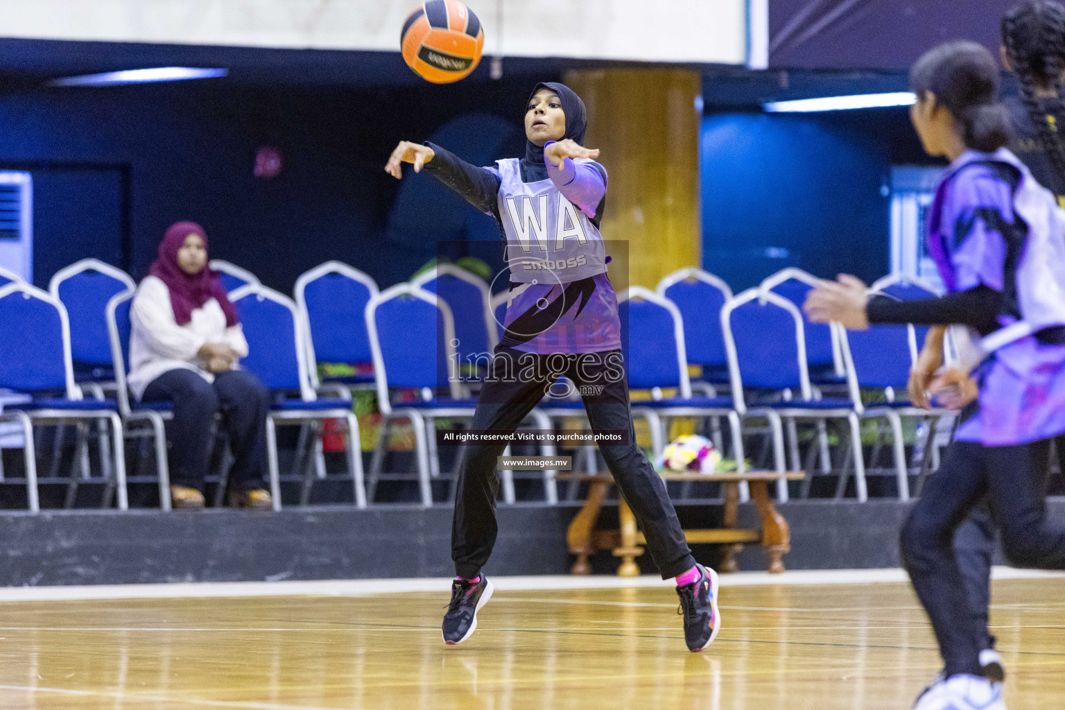 Day 10 of 24th Interschool Netball Tournament 2023 was held in Social Center, Male', Maldives on 5th November 2023. Photos: Nausham Waheed / images.mv