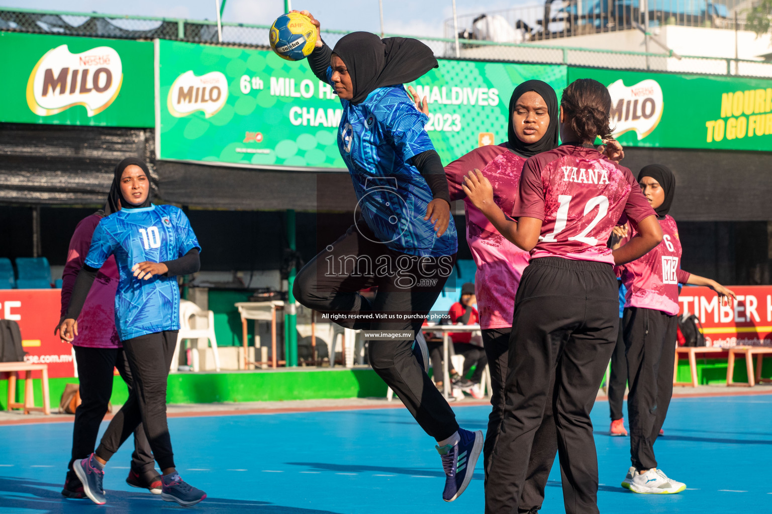 Day 10 of 6th MILO Handball Maldives Championship 2023, held in Handball ground, Male', Maldives on 29th May 2023 Photos: Nausham Waheed/ Images.mv