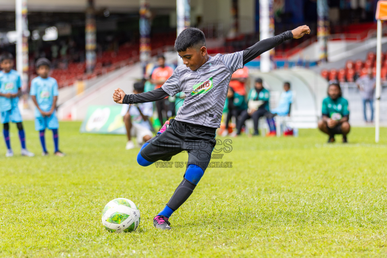 Day 2 of MILO Kids Football Fiesta was held at National Stadium in Male', Maldives on Saturday, 24th February 2024.