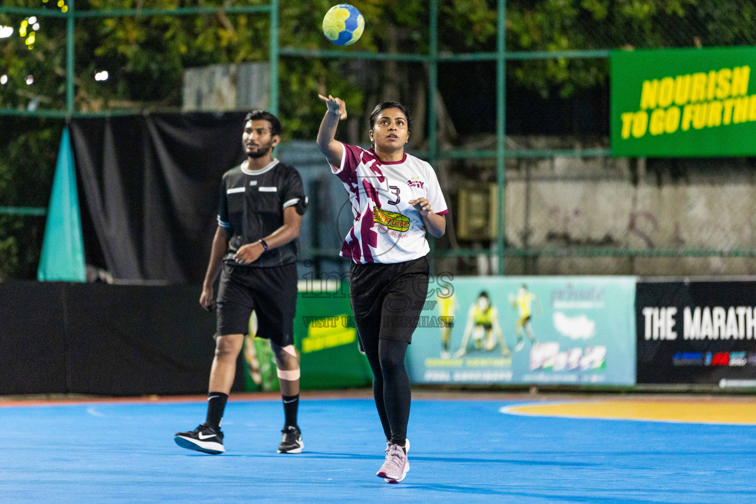 Day 14 of 10th National Handball Tournament 2023, held in Handball ground, Male', Maldives on Monday, 11th December 2023 Photos: Nausham Waheed/ Images.mv