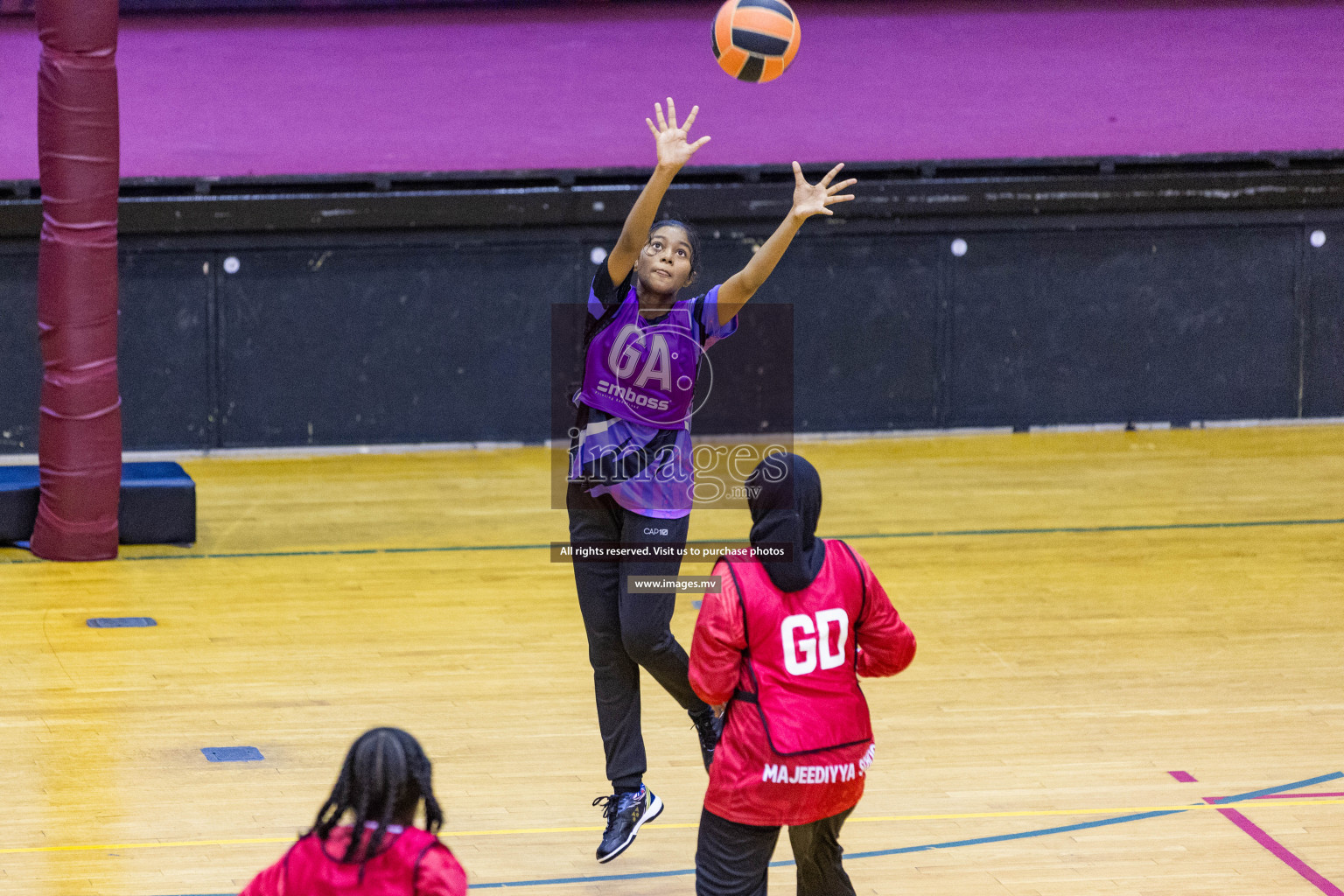 Day3 of 24th Interschool Netball Tournament 2023 was held in Social Center, Male', Maldives on 29th October 2023. Photos: Nausham Waheed, Mohamed Mahfooz Moosa / images.mv