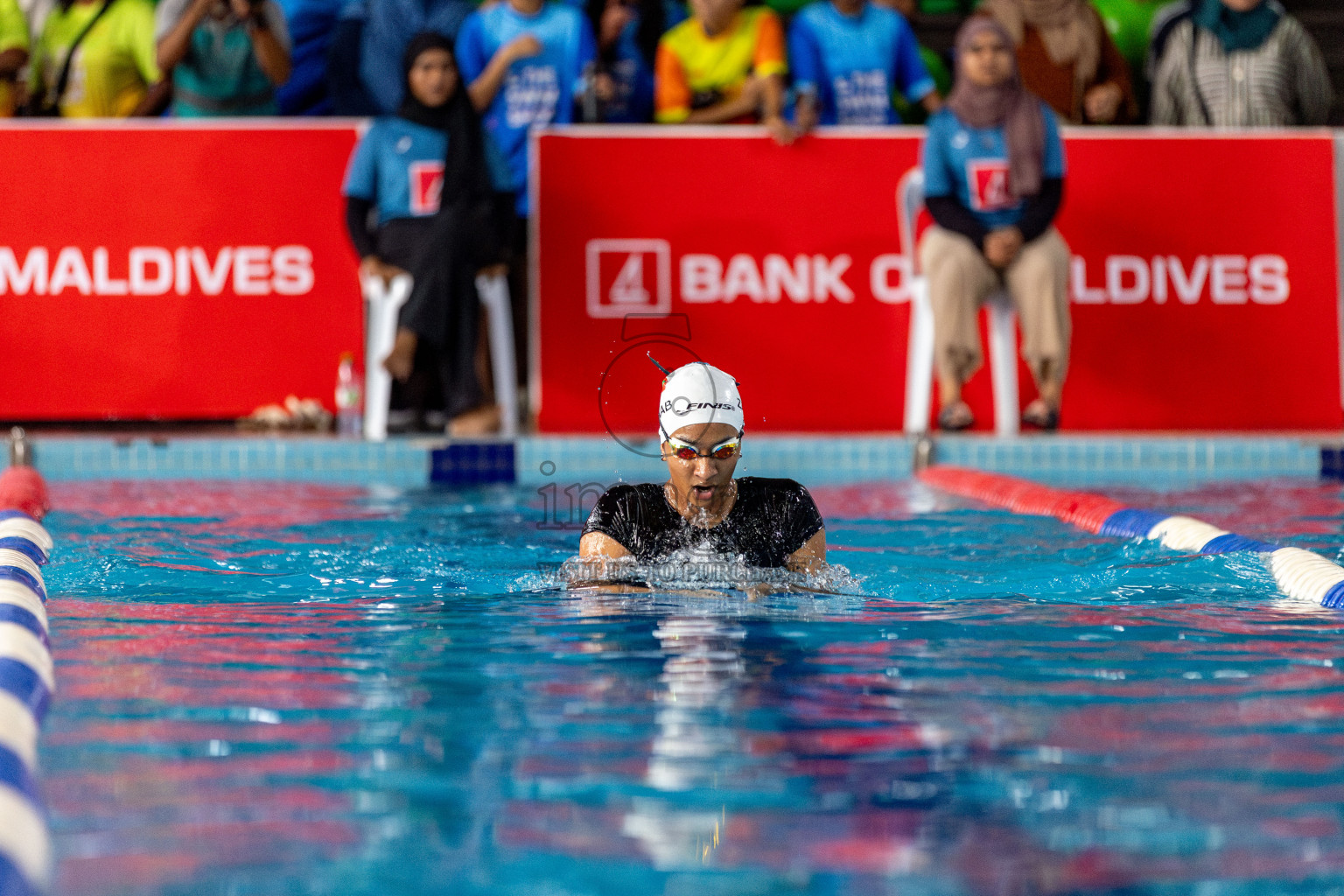 Day 3 of National Swimming Competition 2024 held in Hulhumale', Maldives on Sunday, 15th December 2024. Photos: Hassan Simah / images.mv