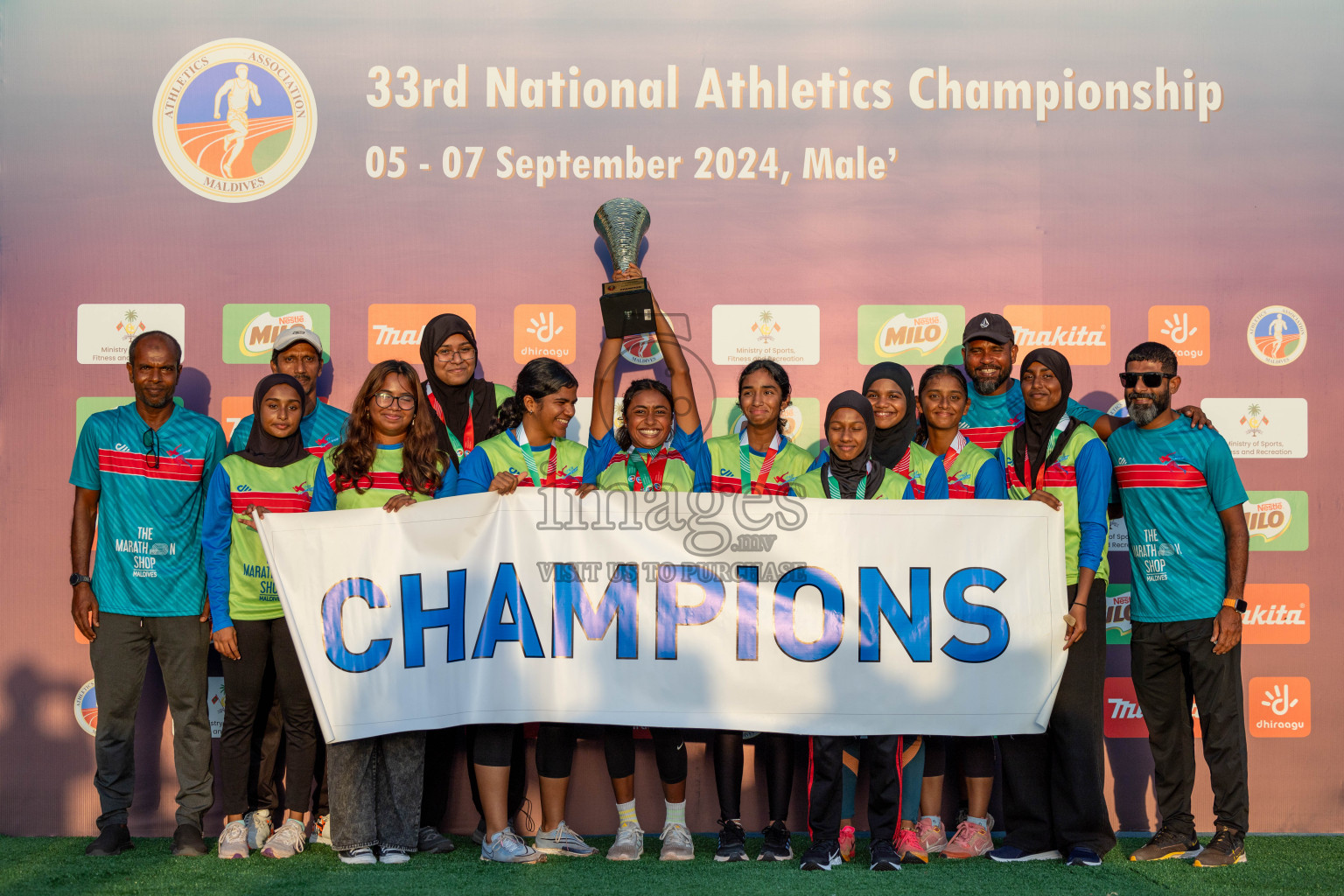 Day 3 of 33rd National Athletics Championship was held in Ekuveni Track at Male', Maldives on Saturday, 7th September 2024. Photos: Suaadh Abdul Sattar / images.mv