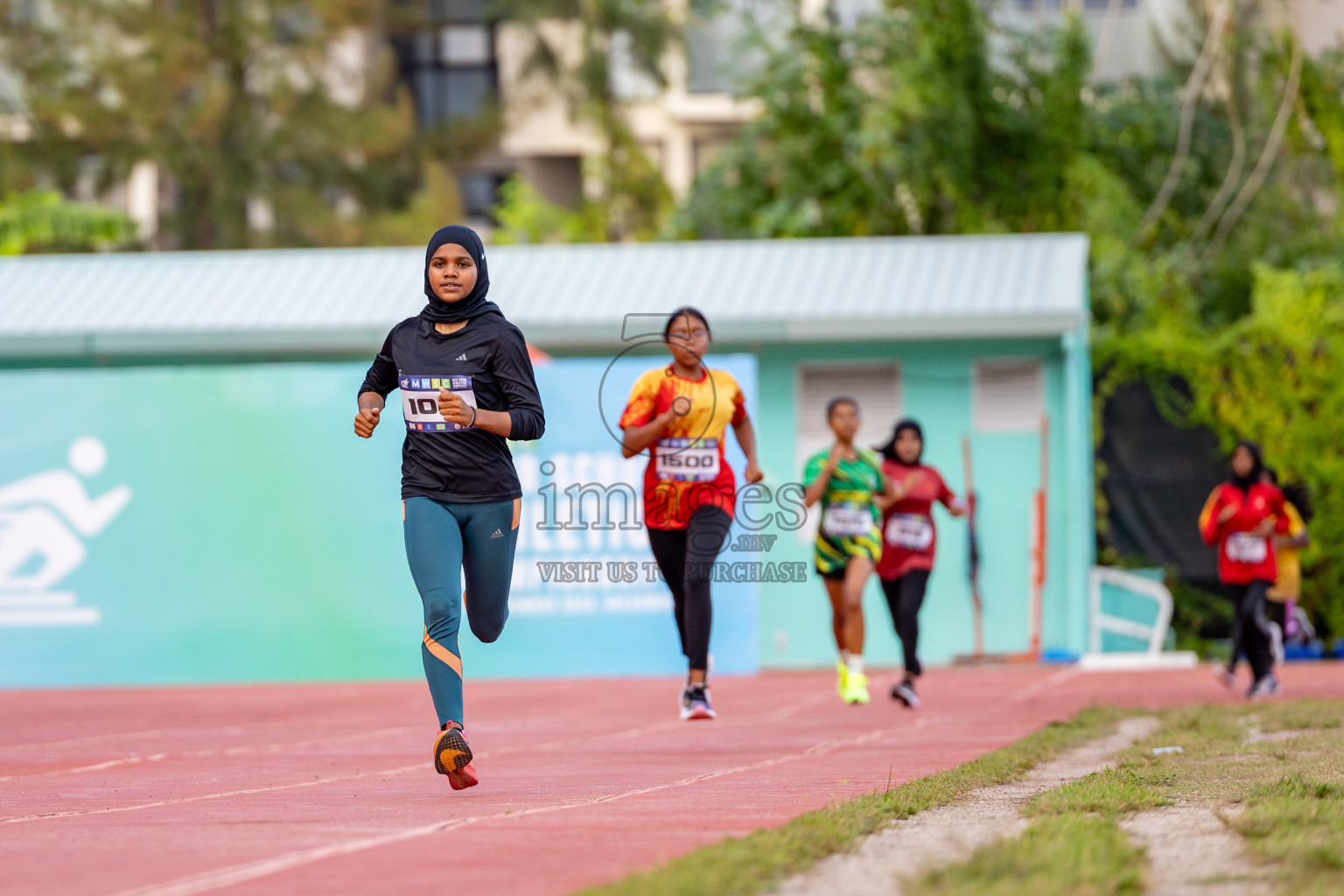 Day 2 of MWSC Interschool Athletics Championships 2024 held in Hulhumale Running Track, Hulhumale, Maldives on Sunday, 10th November 2024. 
Photos by: Hassan Simah / Images.mv