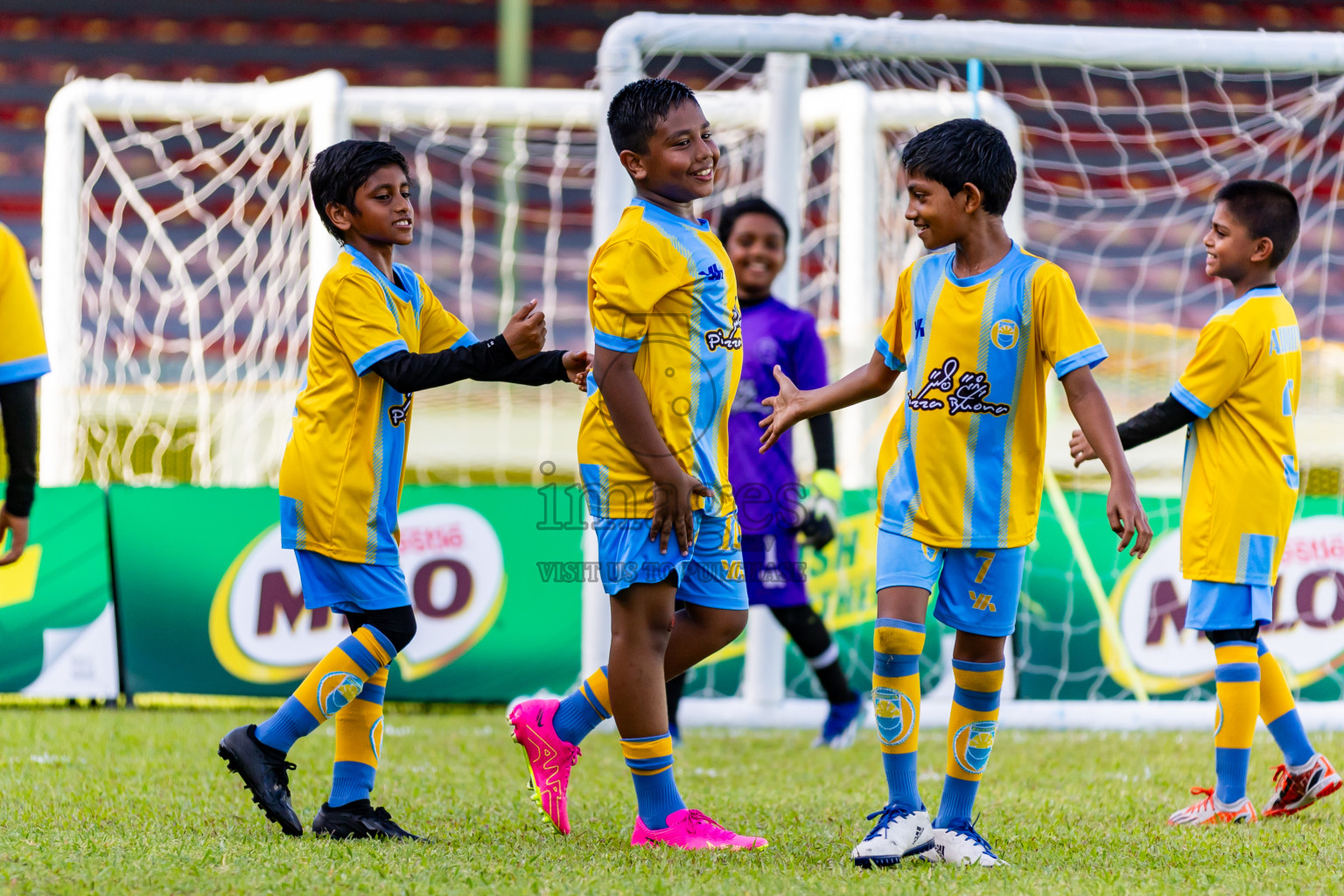 Day 2 of Under 10 MILO Academy Championship 2024 was held at National Stadium in Male', Maldives on Saturday, 27th April 2024. Photos: Nausham Waheed / images.mv