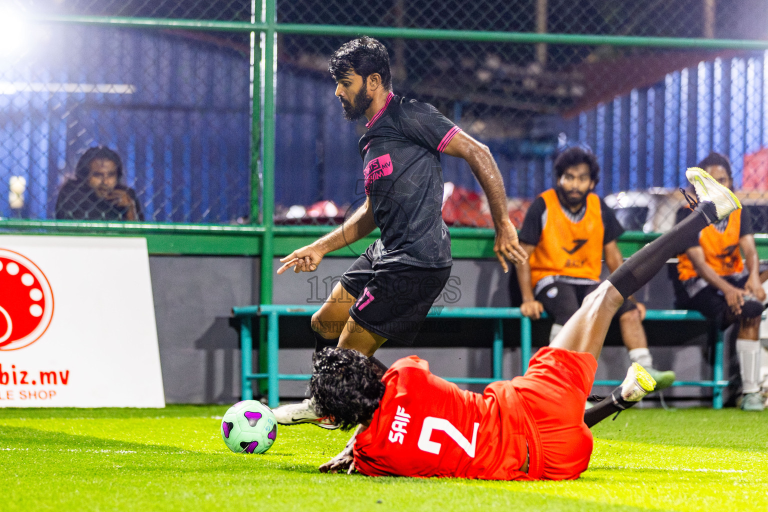 JJ Sports Club vs Club PK in Day 5 of BG Futsal Challenge 2024 was held on Saturday, 16th March 2024, in Male', Maldives Photos: Nausham Waheed / images.mv