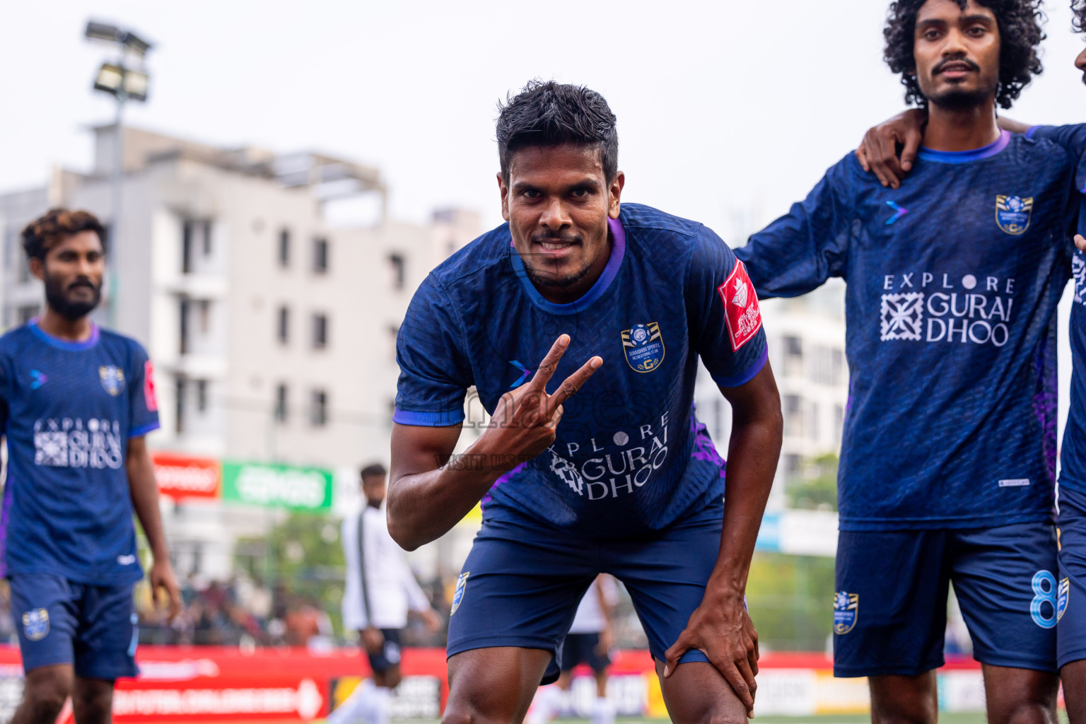 K Gulhi vs K Guraidhoo in Day 15 of Golden Futsal Challenge 2025 was held on Sunday, 19th January 2025, in Hulhumale', Maldives. Photos: Nausham Waheed / images.mv