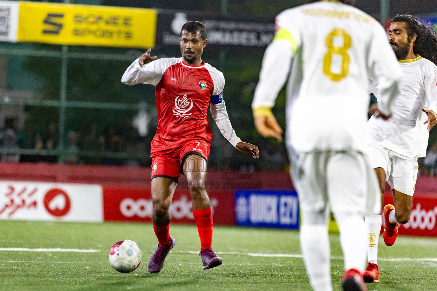 Th. Madifushi  VS  Th. Thimarafushi in Day 11 of Golden Futsal Challenge 2024 was held on Thursday, 25th January 2024, in Hulhumale', Maldives
Photos: Nausham Waheed / images.mv