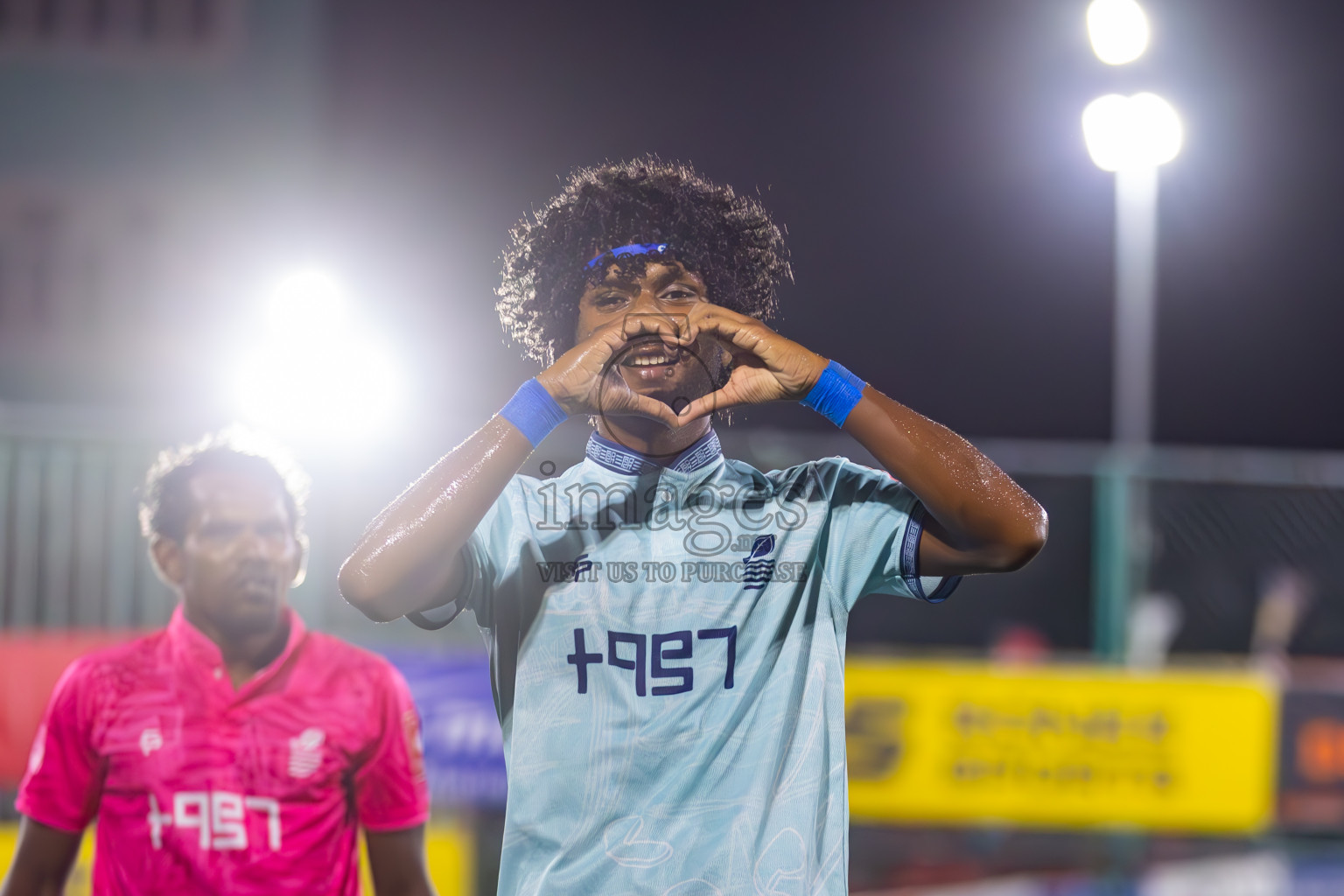 F Bilehdhoo vs AA Mathiveri in Round of 16 on Day 40 of Golden Futsal Challenge 2024 which was held on Tuesday, 27th February 2024, in Hulhumale', Maldives Photos: Ismail Thoriq / images.mv