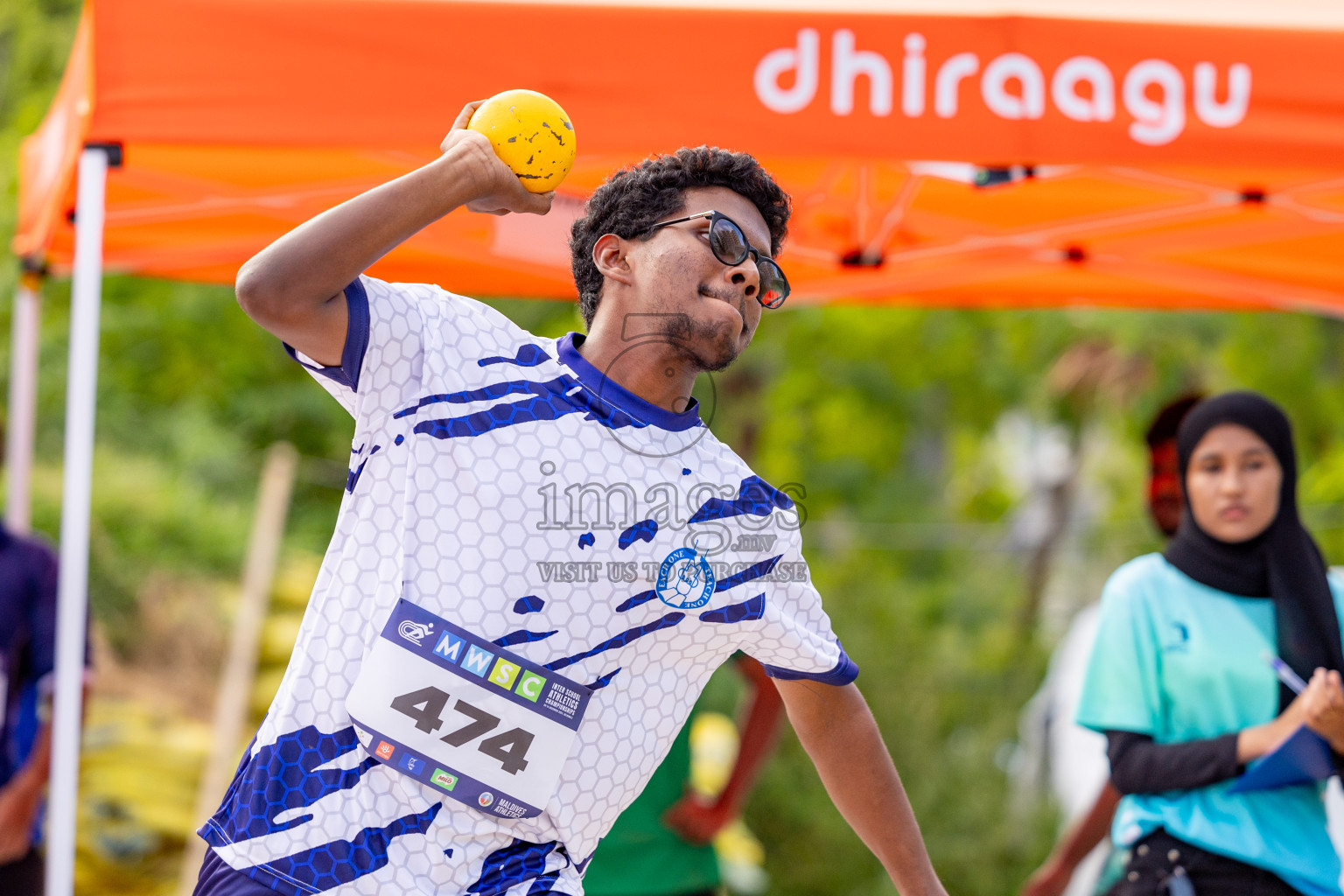 Day 2 of MWSC Interschool Athletics Championships 2024 held in Hulhumale Running Track, Hulhumale, Maldives on Sunday, 10th November 2024. 
Photos by: Hassan Simah / Images.mv